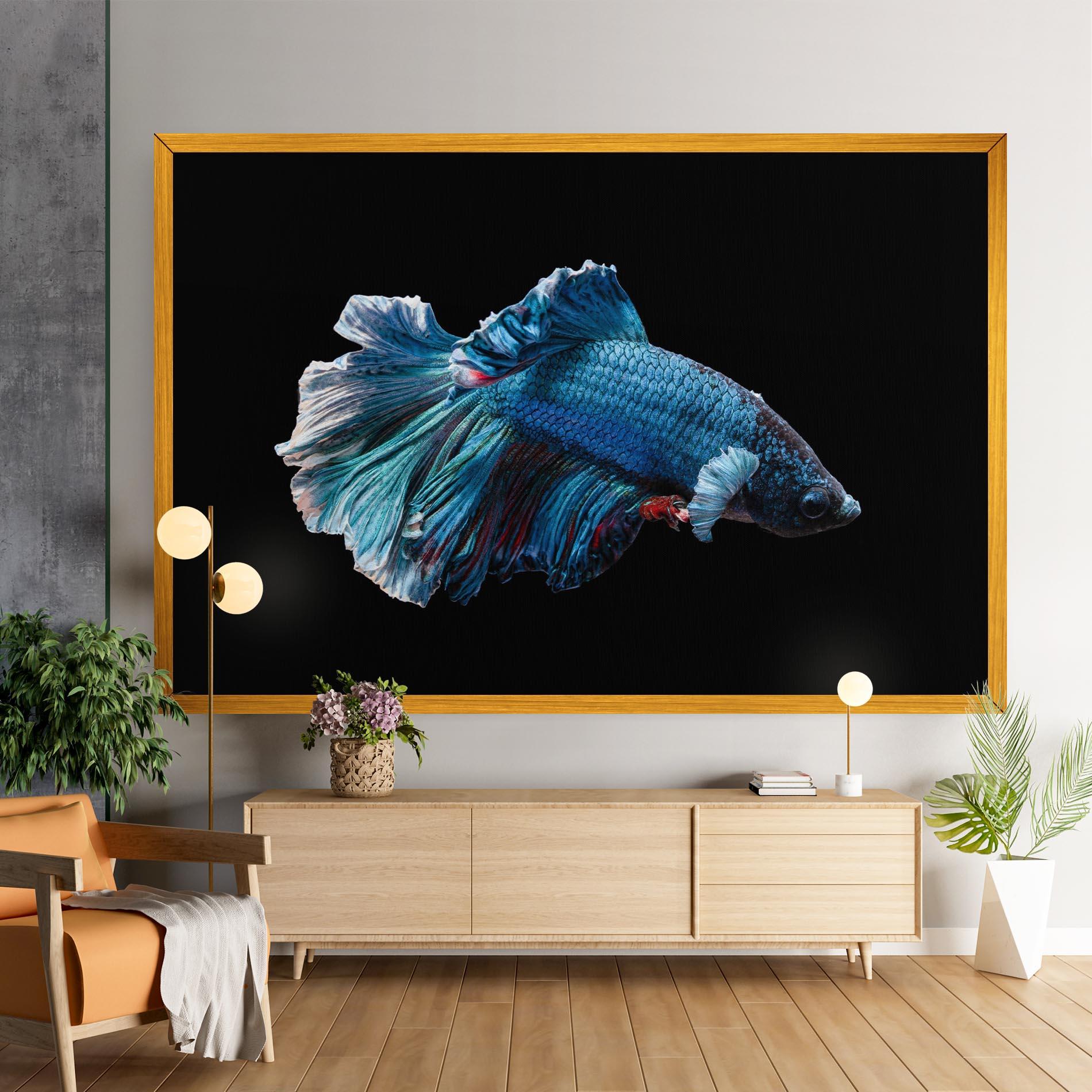 Leinwandbild Blue Betta mockup 9