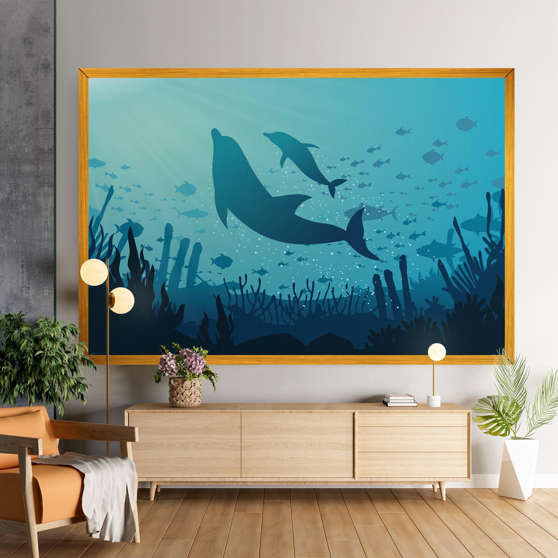 Leinwandbild Blue Ocean mockup 9