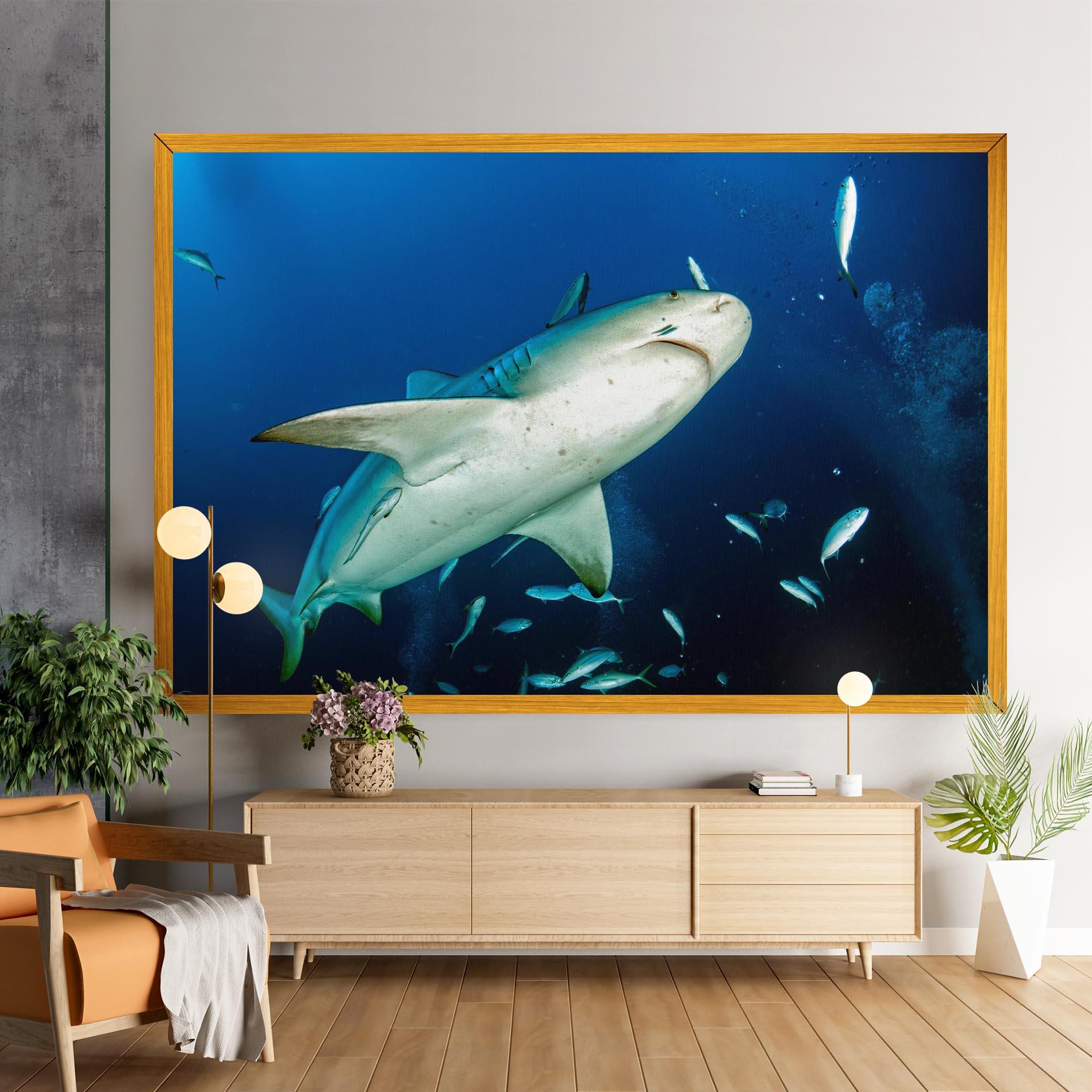 Leinwandbild Bull Shark mockup 9