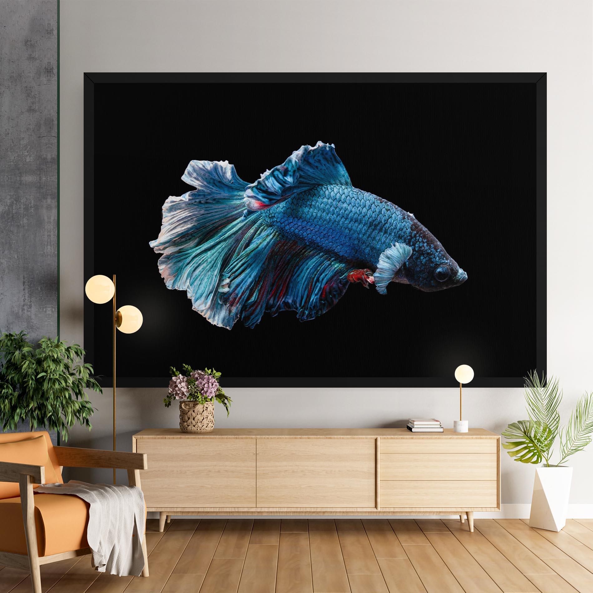 Leinwandbild Blue Betta mockup 9