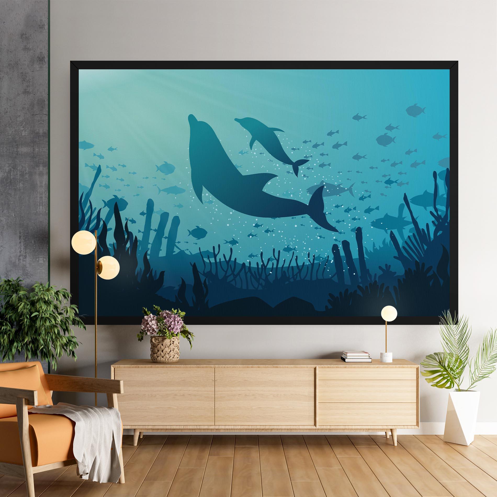 Leinwandbild Blue Ocean mockup 9