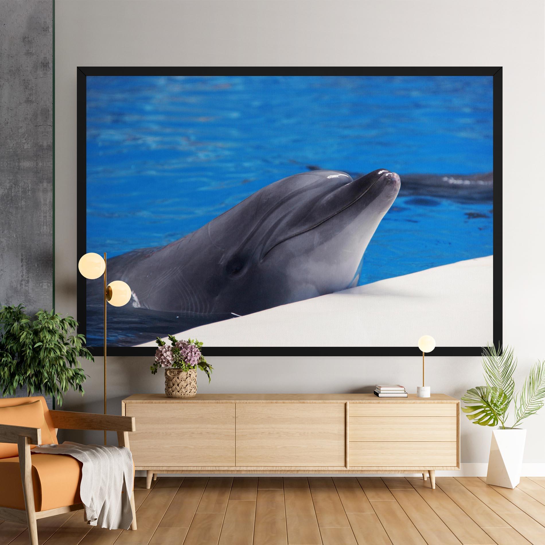 Leinwandbild Cute Dolphin mockup 9