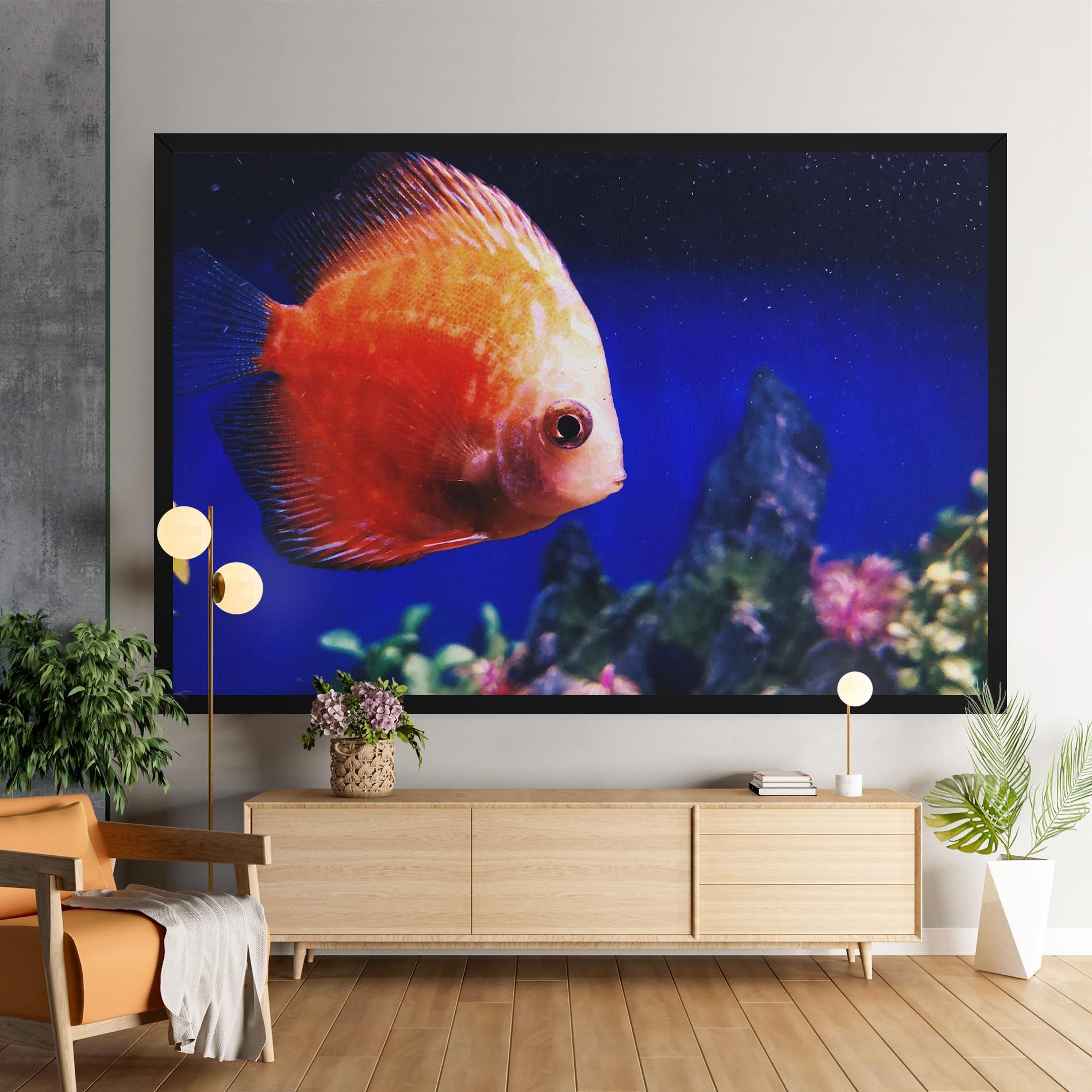 Pretty Orange Fish mockup 9