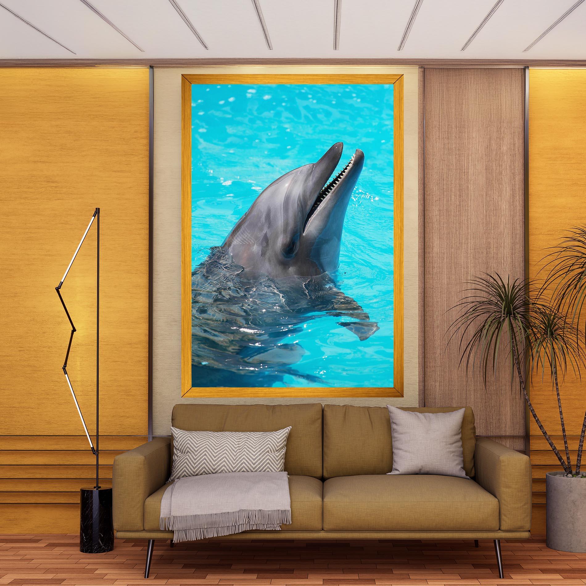Leinwandbild Trained Dolphin mockup 9
