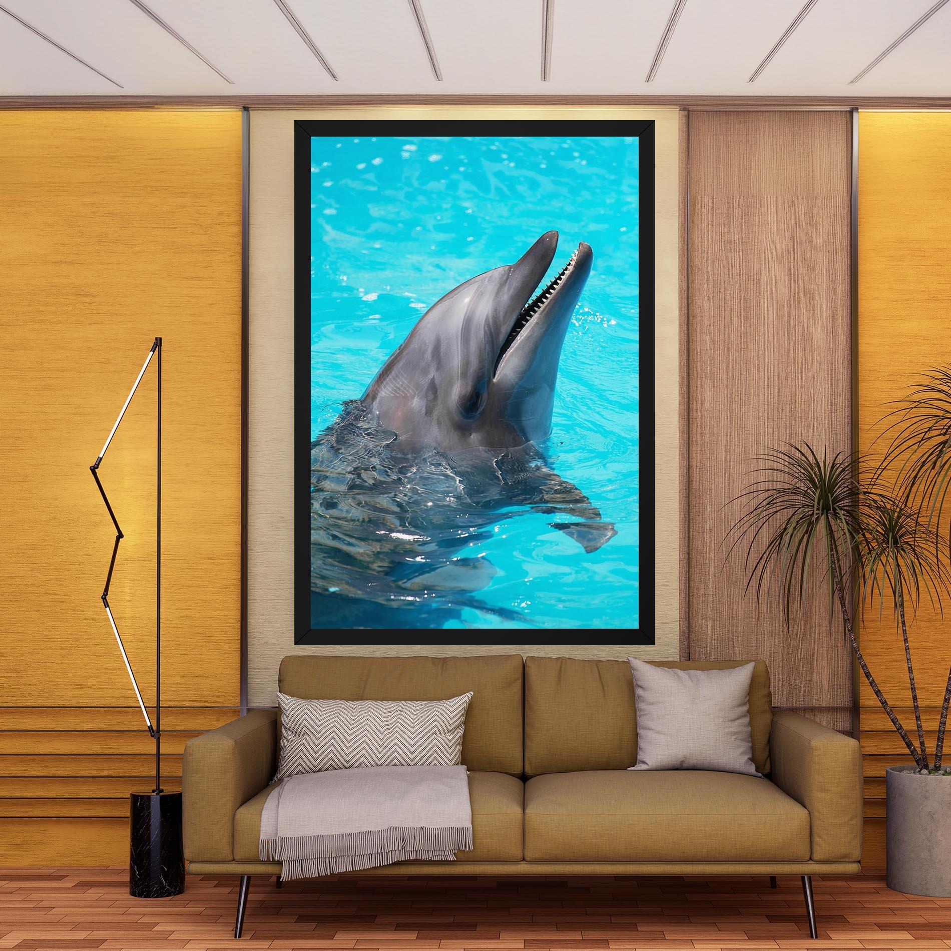 Leinwandbild Trained Dolphin mockup 9