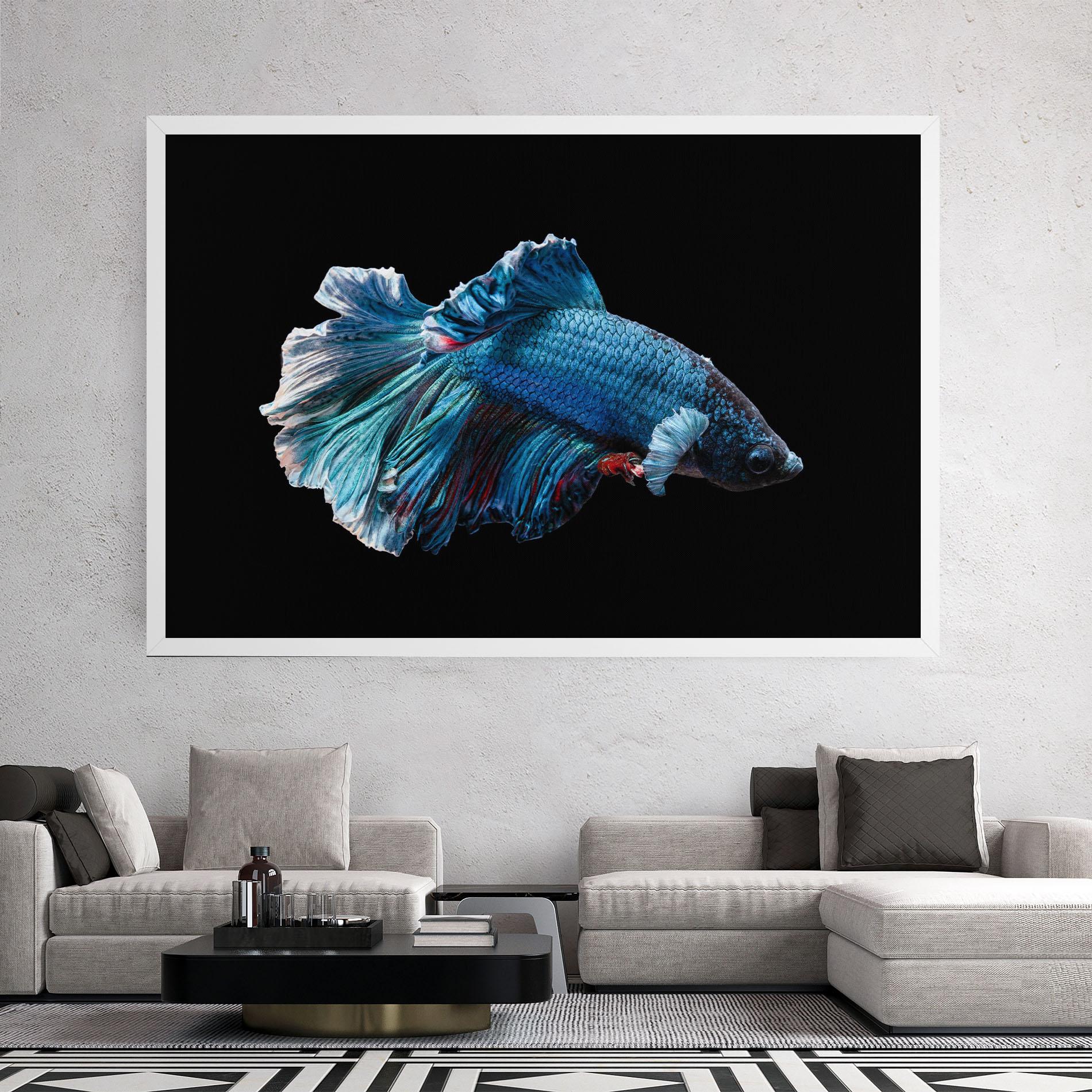 Leinwandbild Blue Betta mockup 2