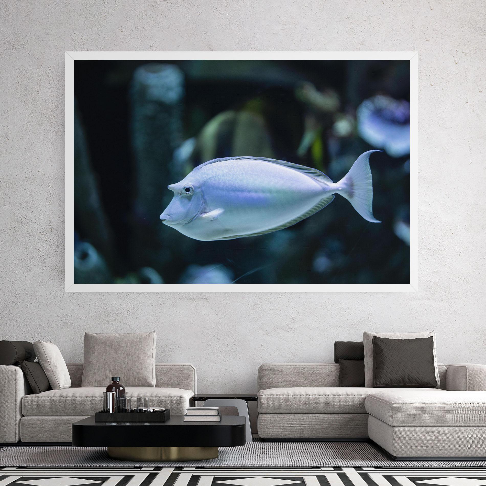 Leinwandbild Funny Face Fish mockup 2