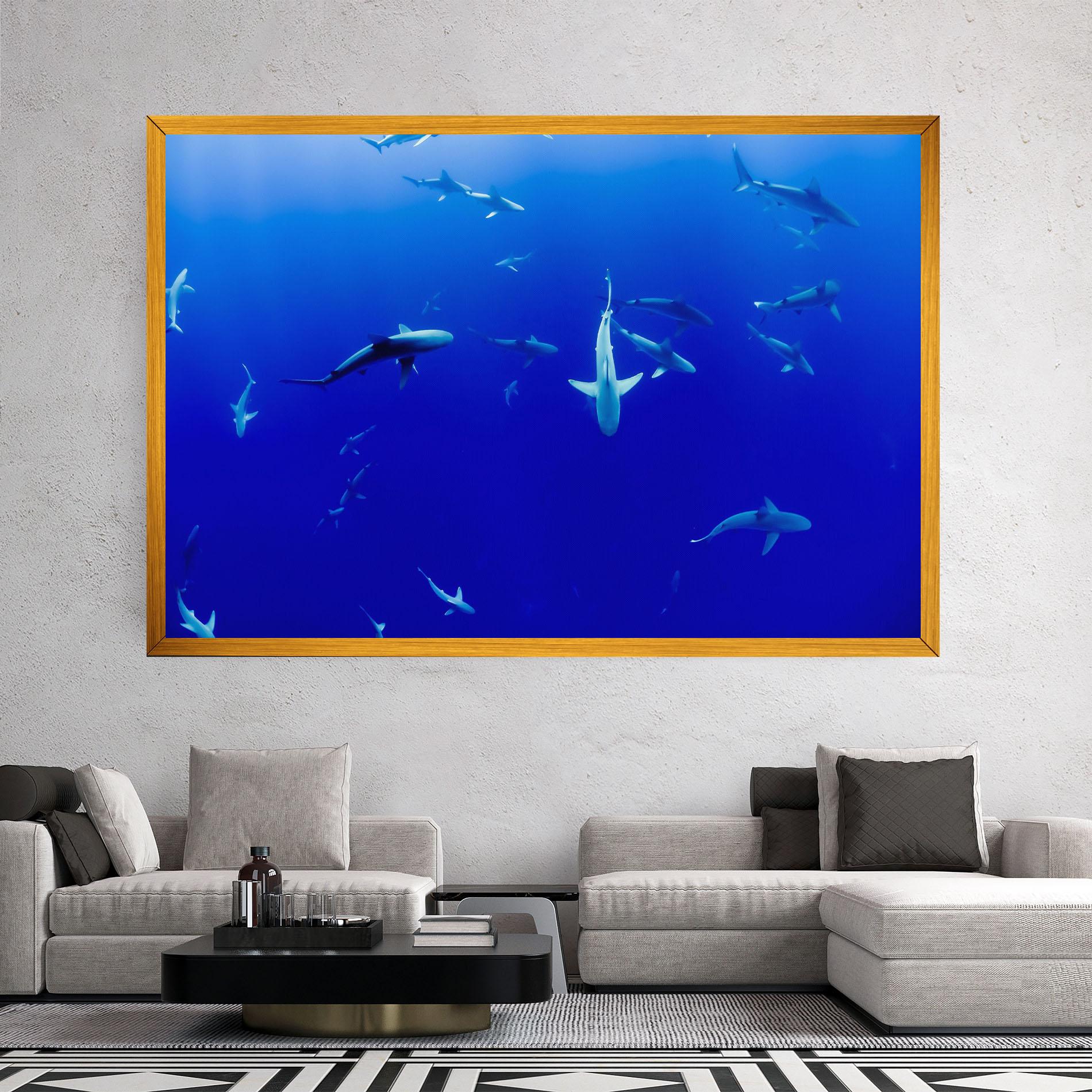 Leinwandbild Baby Sharks mockup 2