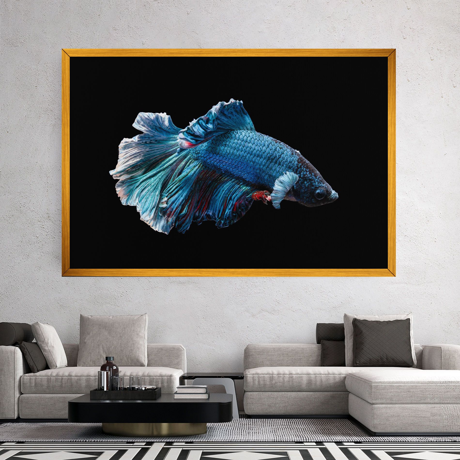 Blue Betta mockup 2