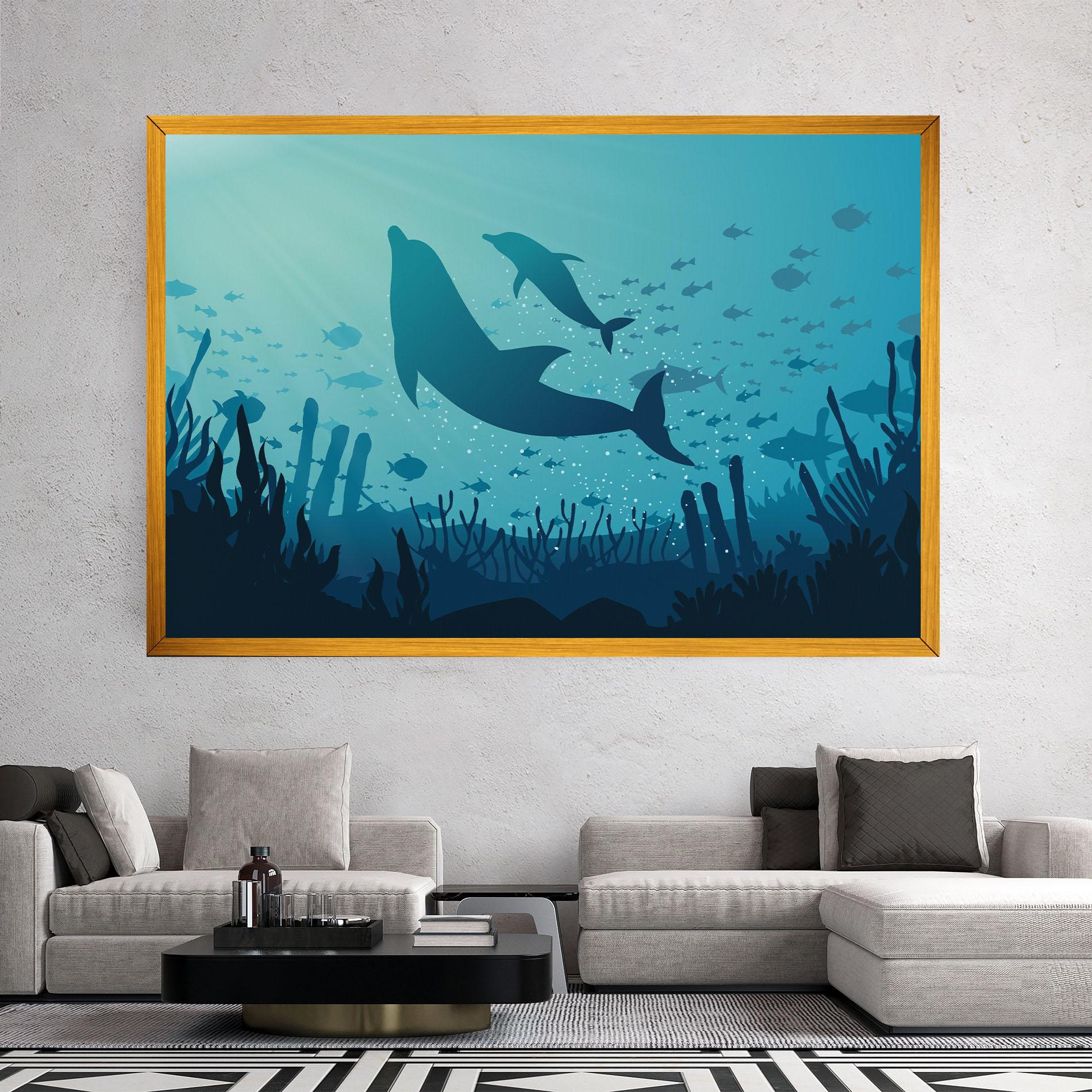 Leinwandbild Blue Ocean mockup 2