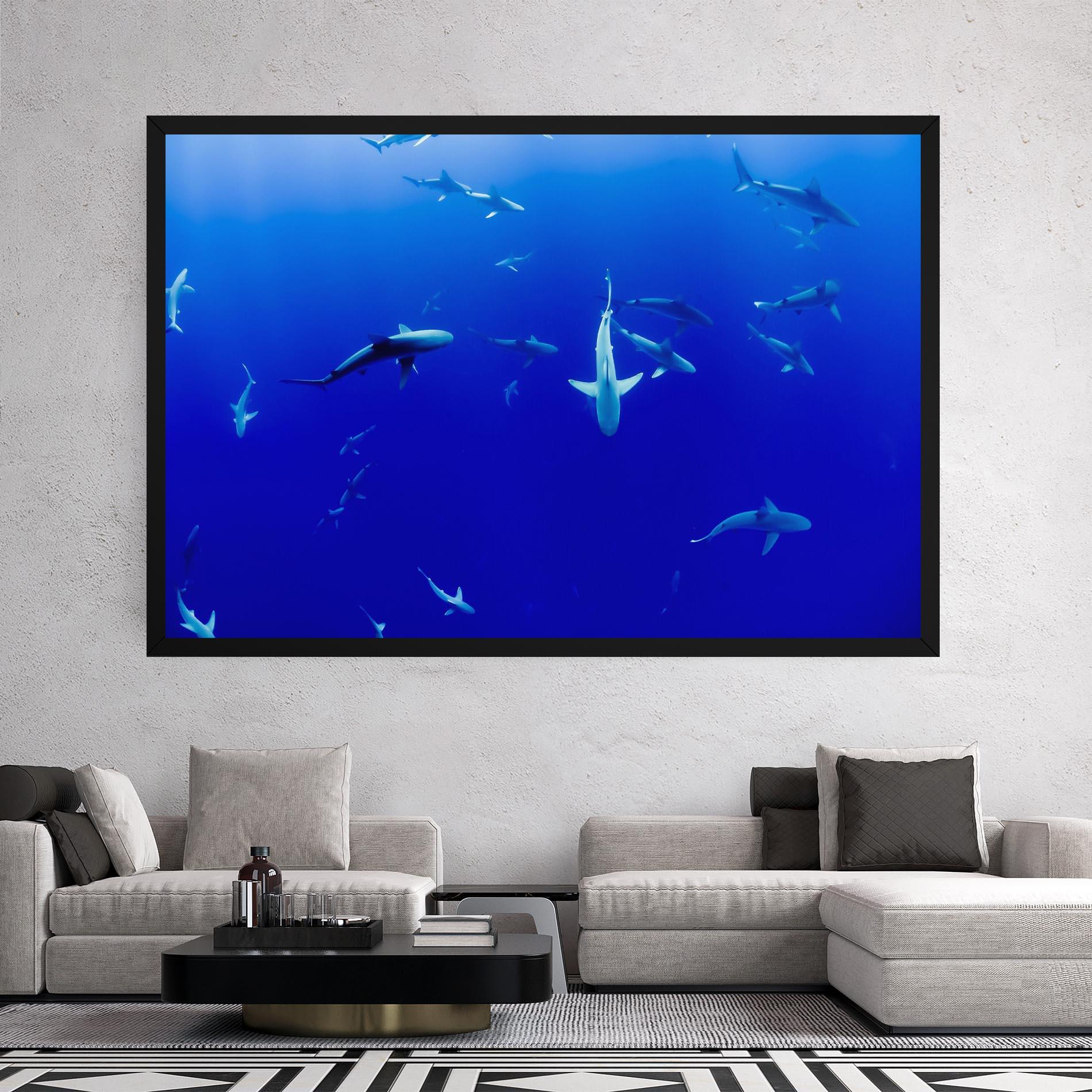 Leinwandbild Baby Sharks mockup 2