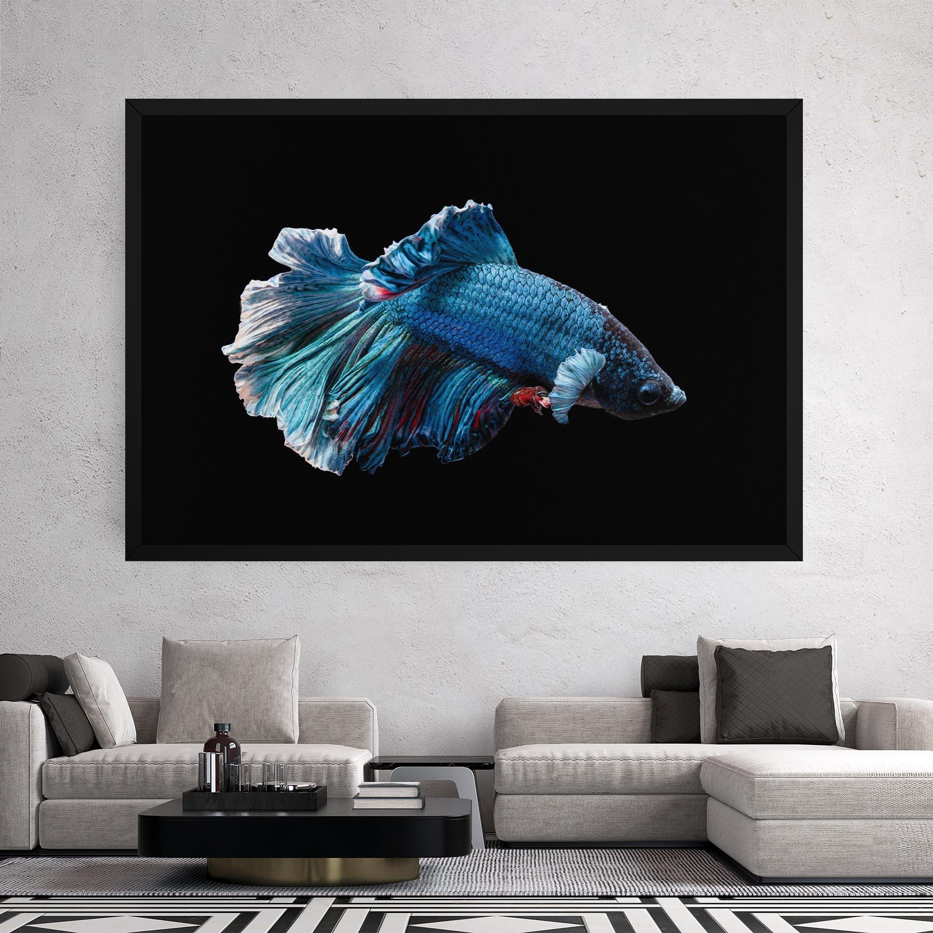 Leinwandbild Blue Betta mockup 2