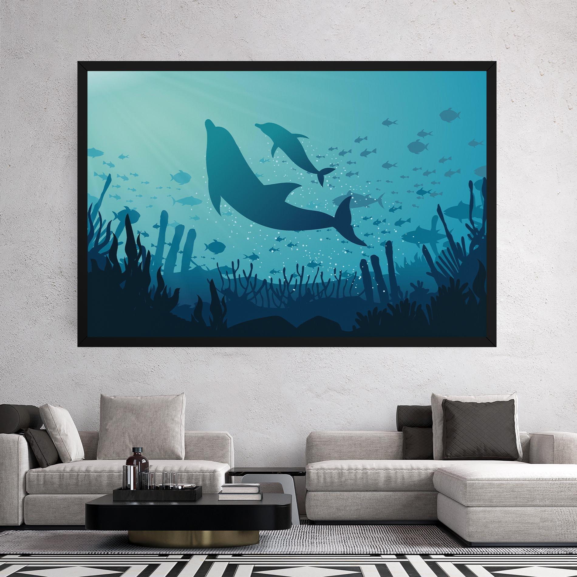 Leinwandbild Blue Ocean mockup 2