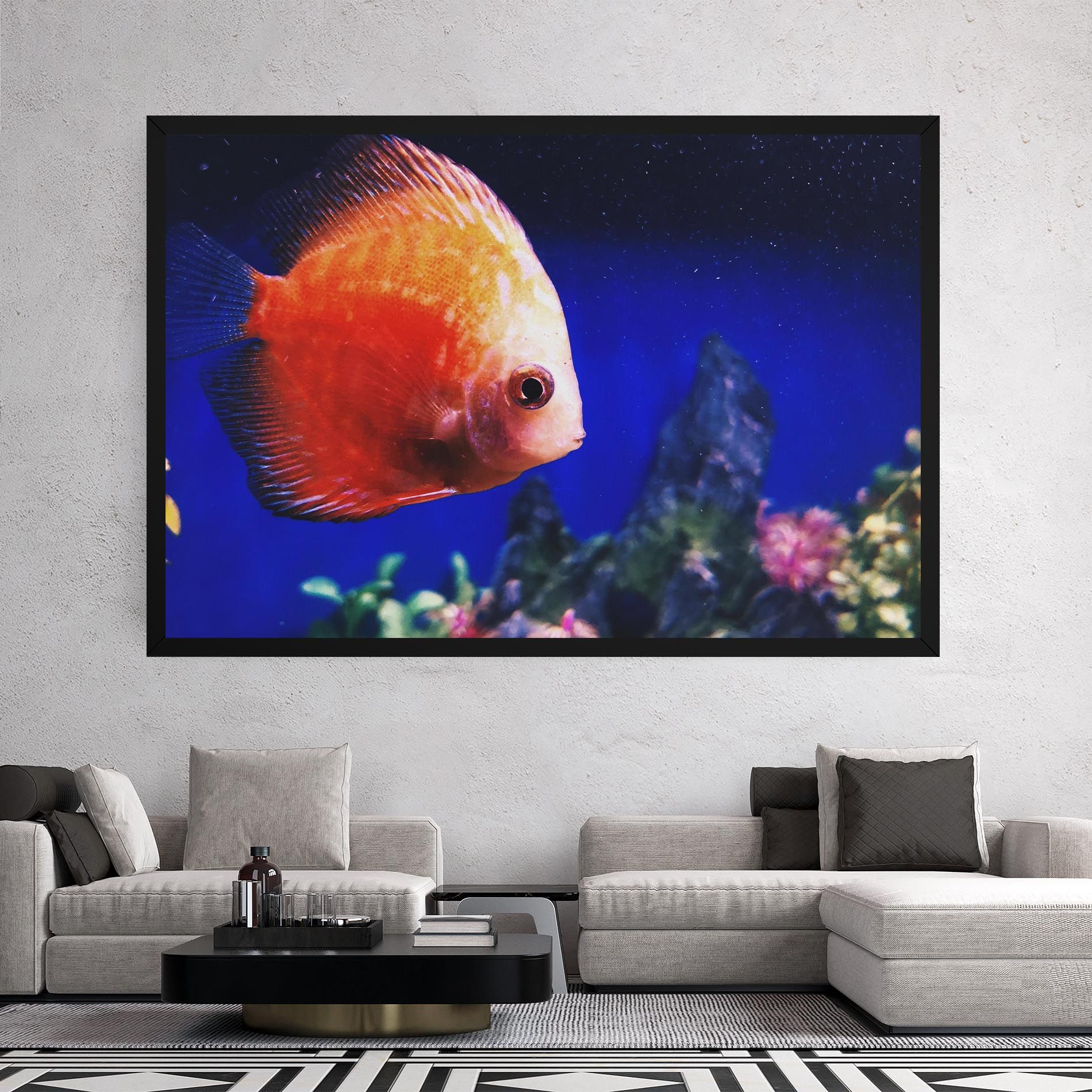 Pretty Orange Fish mockup 2