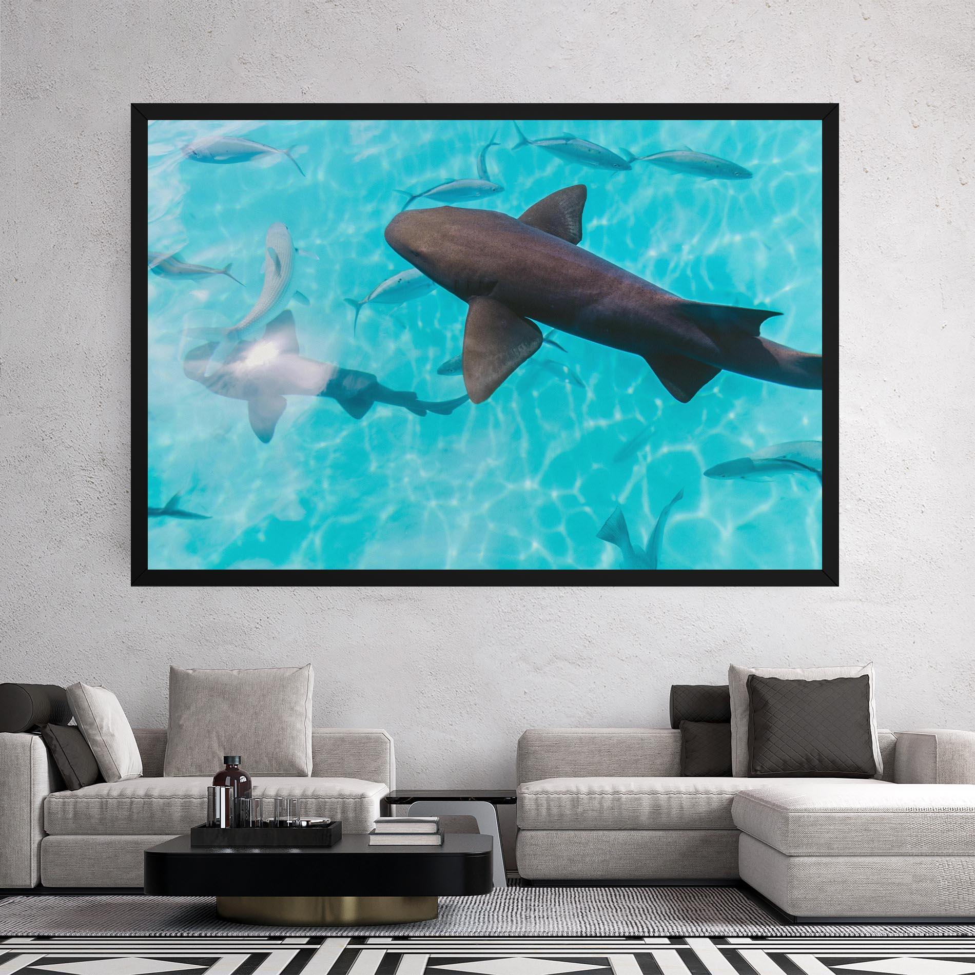 Leinwandbild Pretty Shark mockup 2