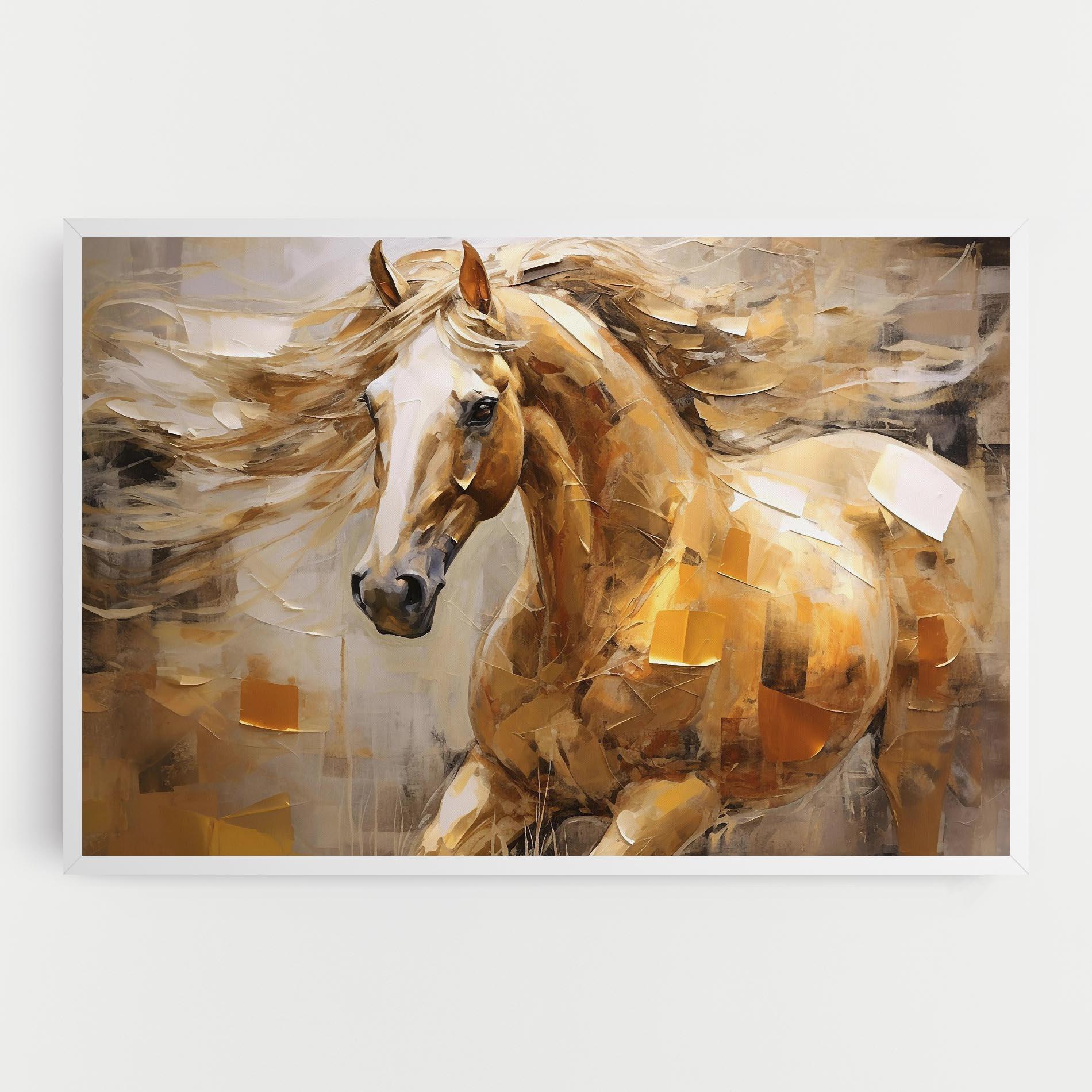 Leinwandbild Light Brown Horse mockup 0