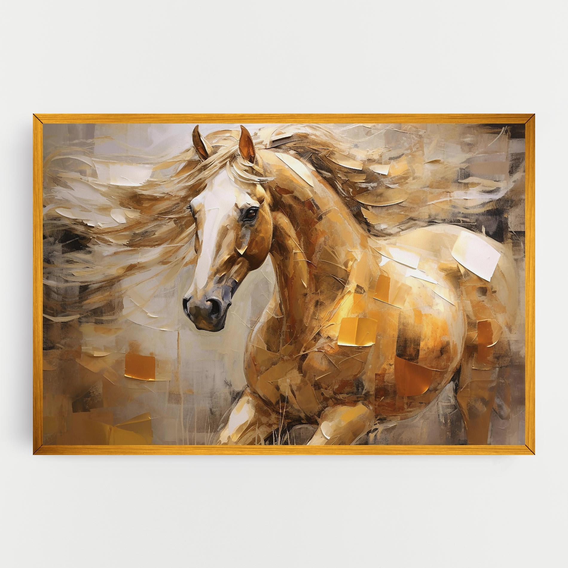 Leinwandbild Light Brown Horse mockup 0