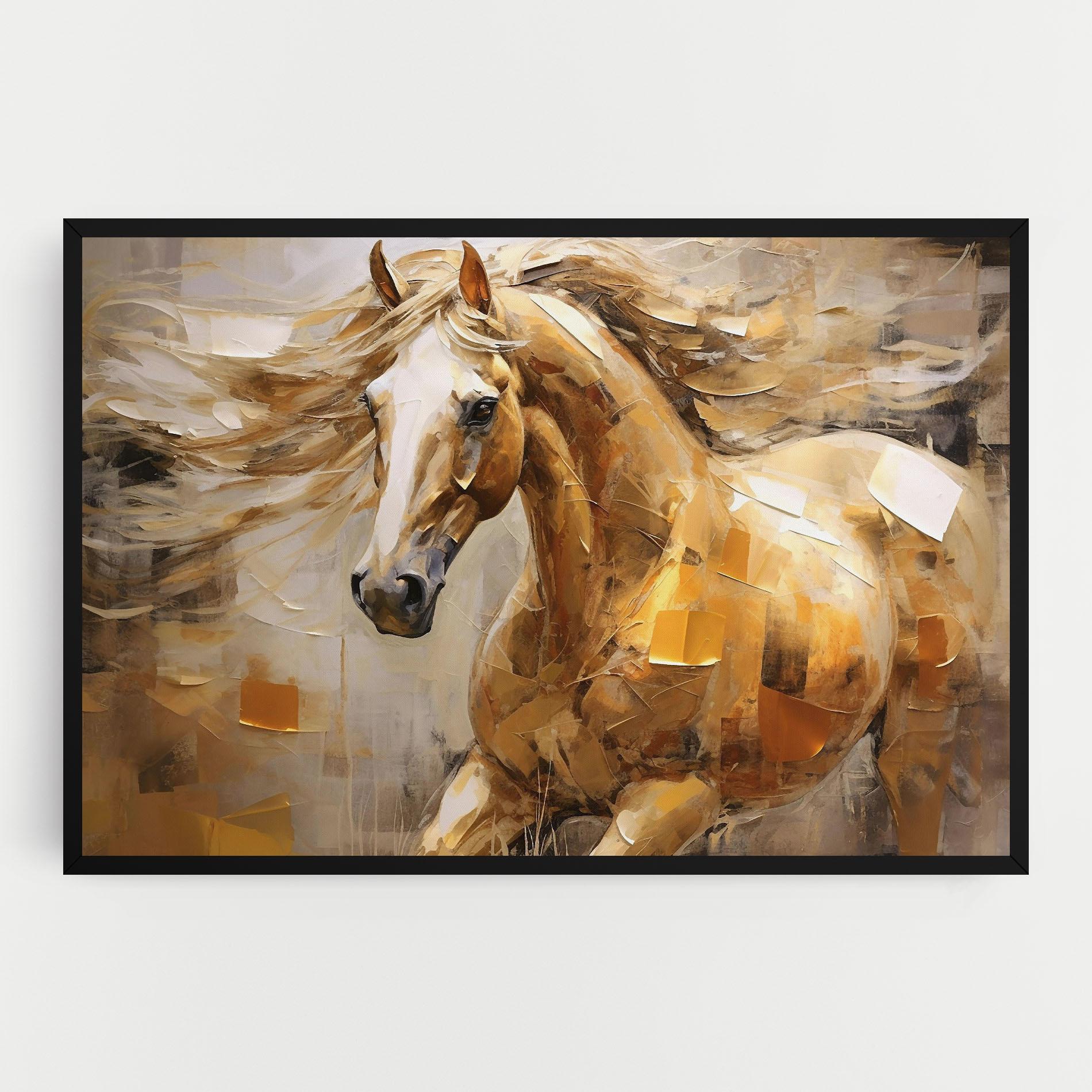 Leinwandbild Light Brown Horse mockup 0