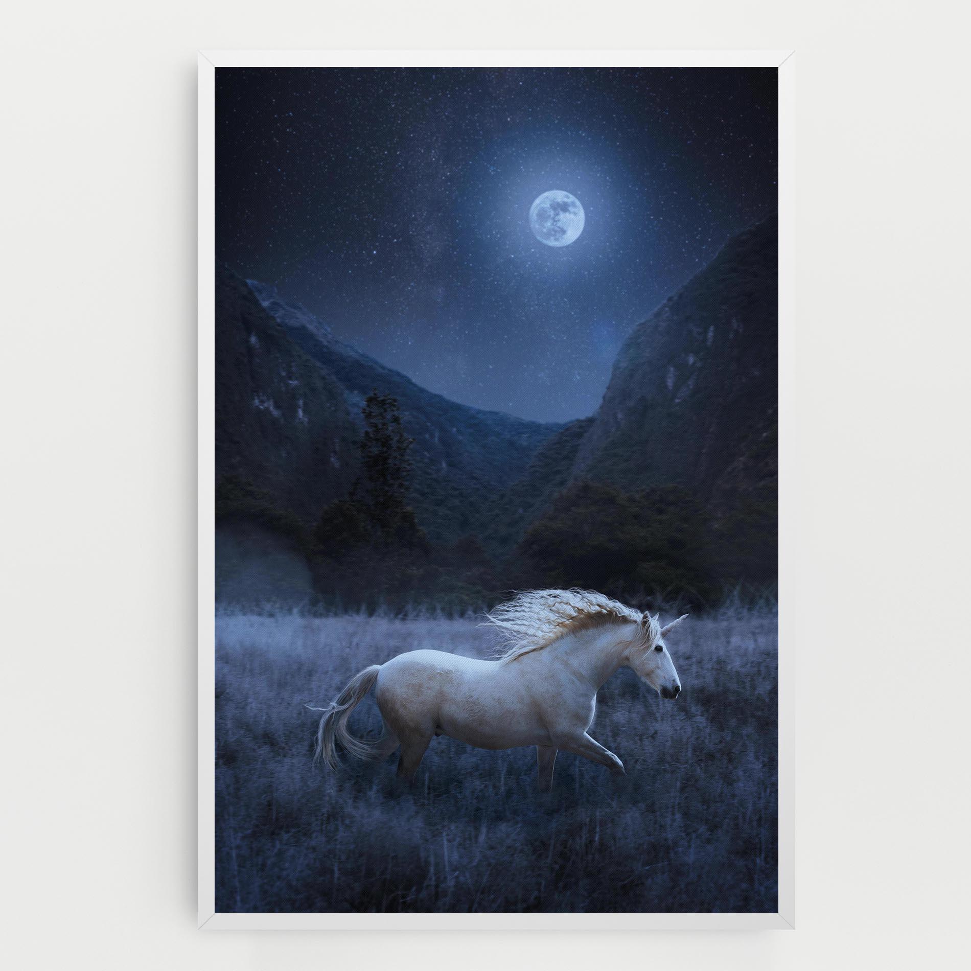 Leinwandbild Blue Moon Unicorn mockup 0