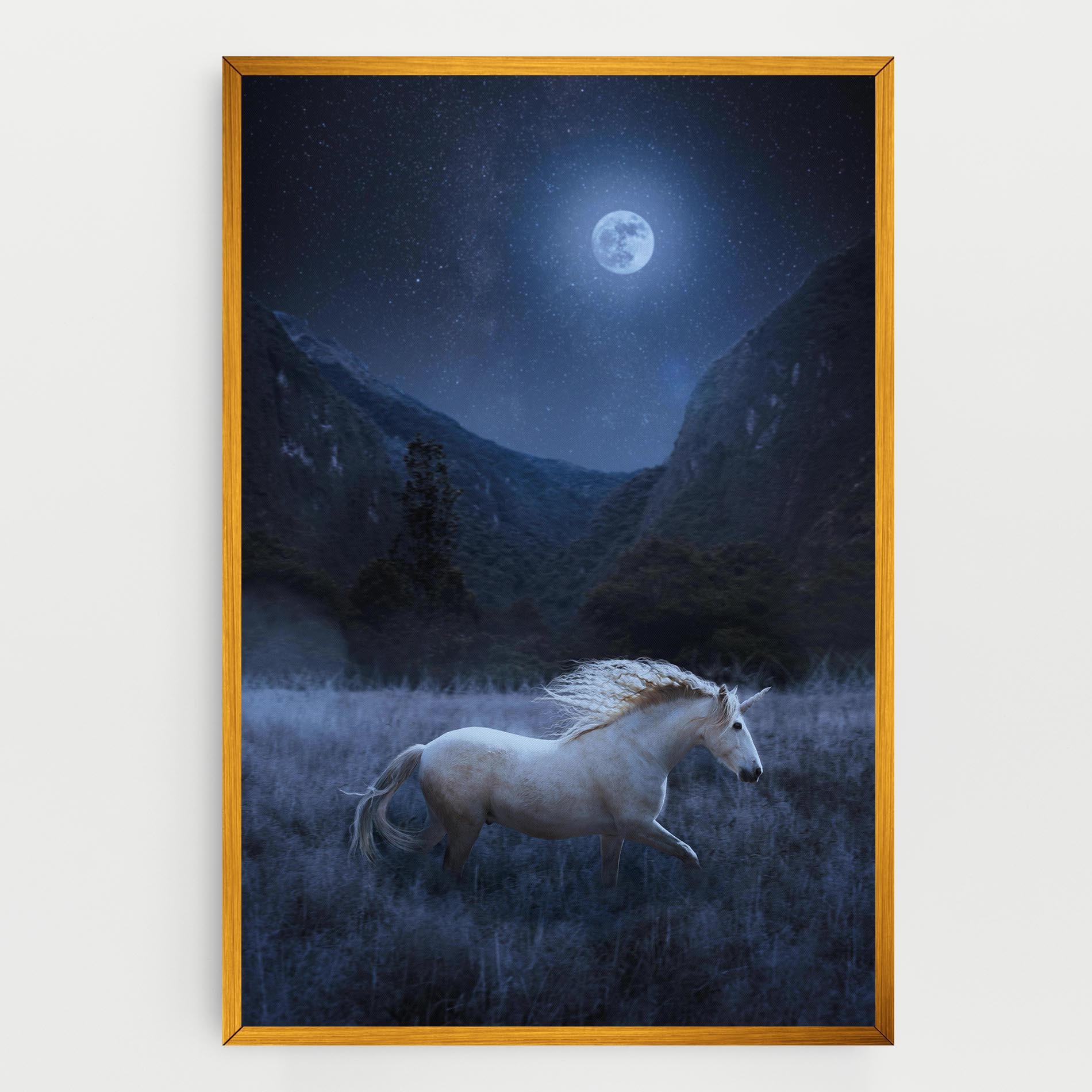 Leinwandbild Blue Moon Unicorn mockup 0