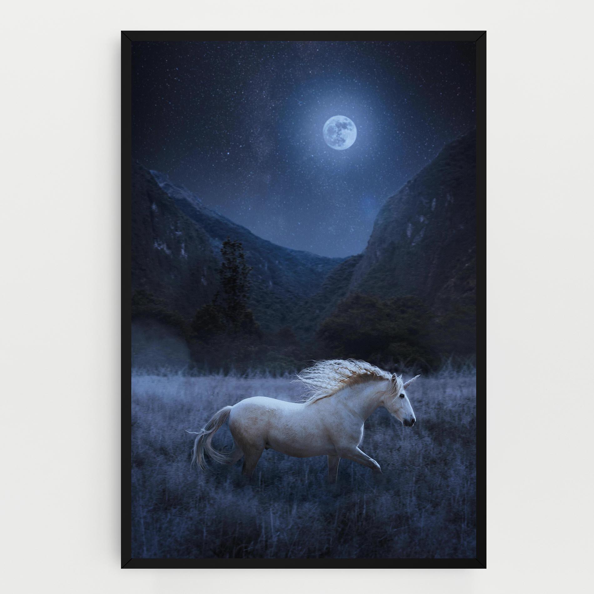 Leinwandbild Blue Moon Unicorn mockup 0