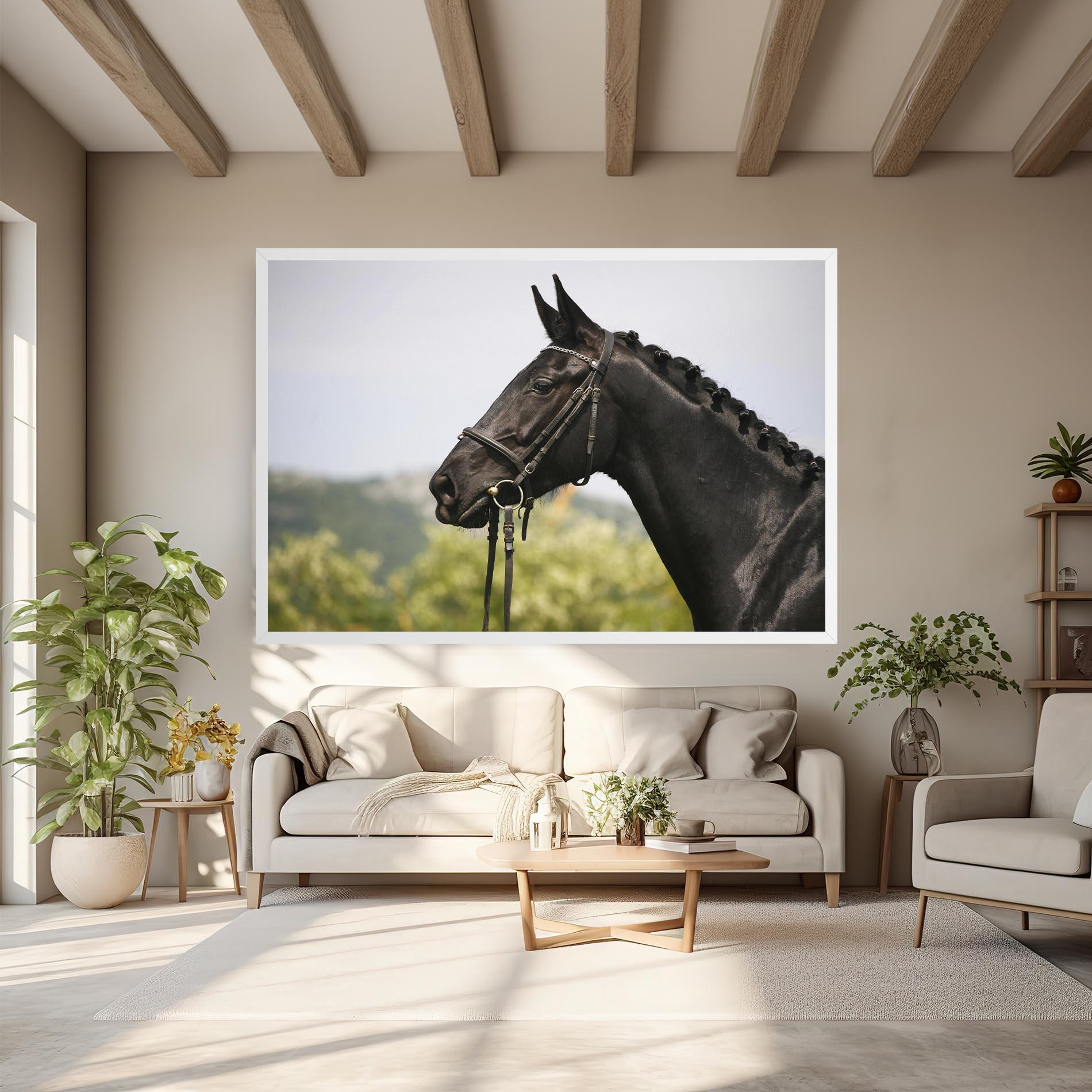 Leinwandbild Big Ear Horse mockup 6