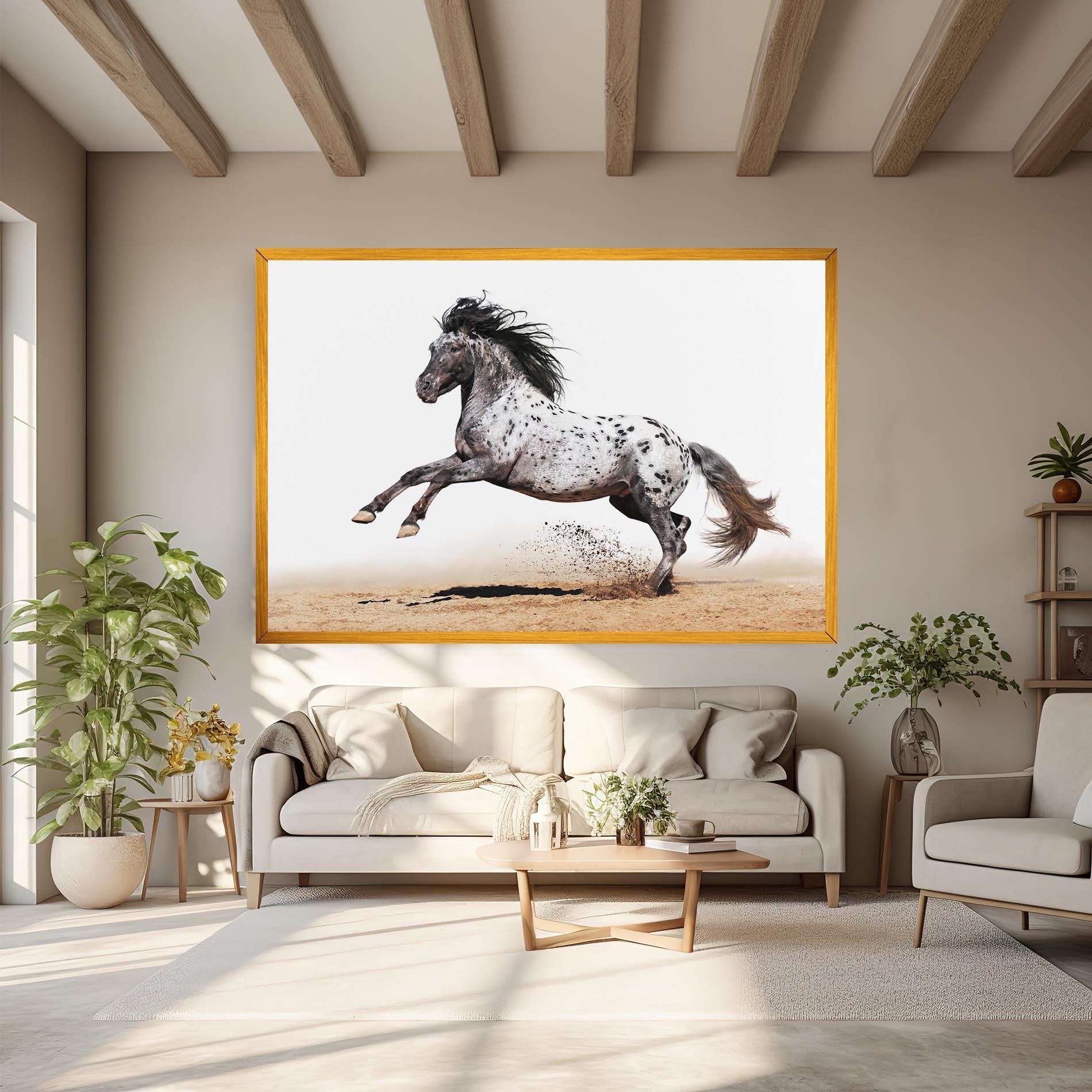Leinwandbild Appaloosa Horse Running mockup 6