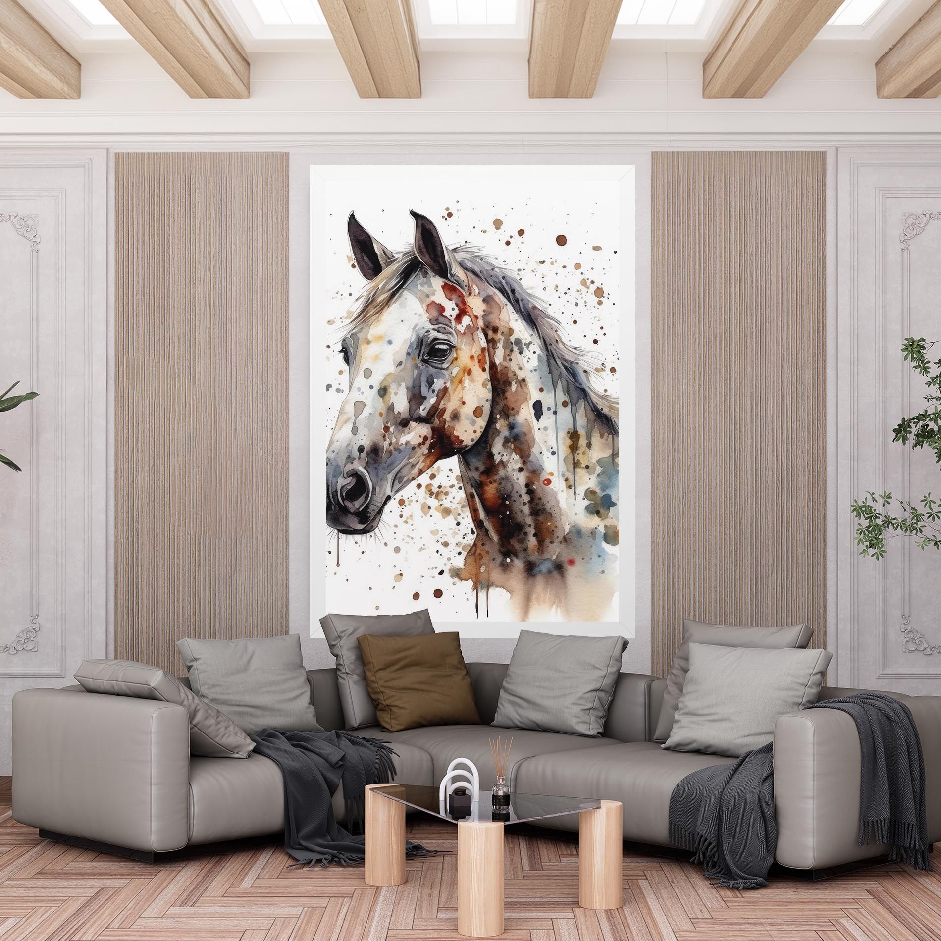 Watercolor Horse mockup 6