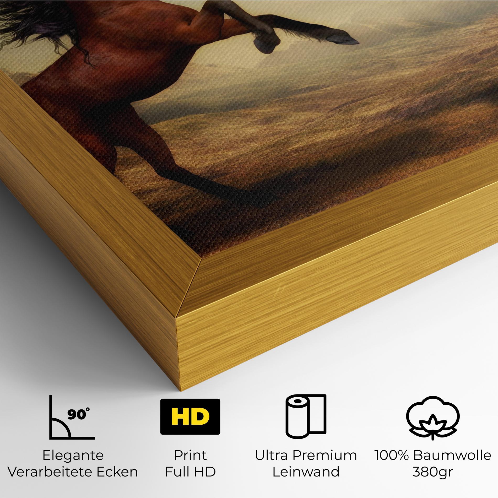 Leinwandbild Two Horses mockup 4