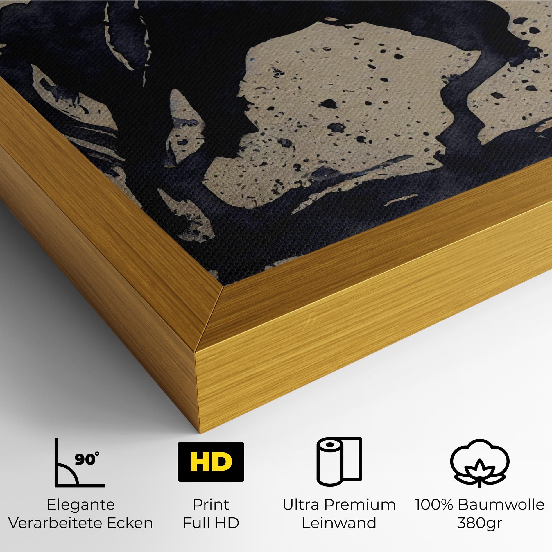 Watercolor Black Horse mockup 4