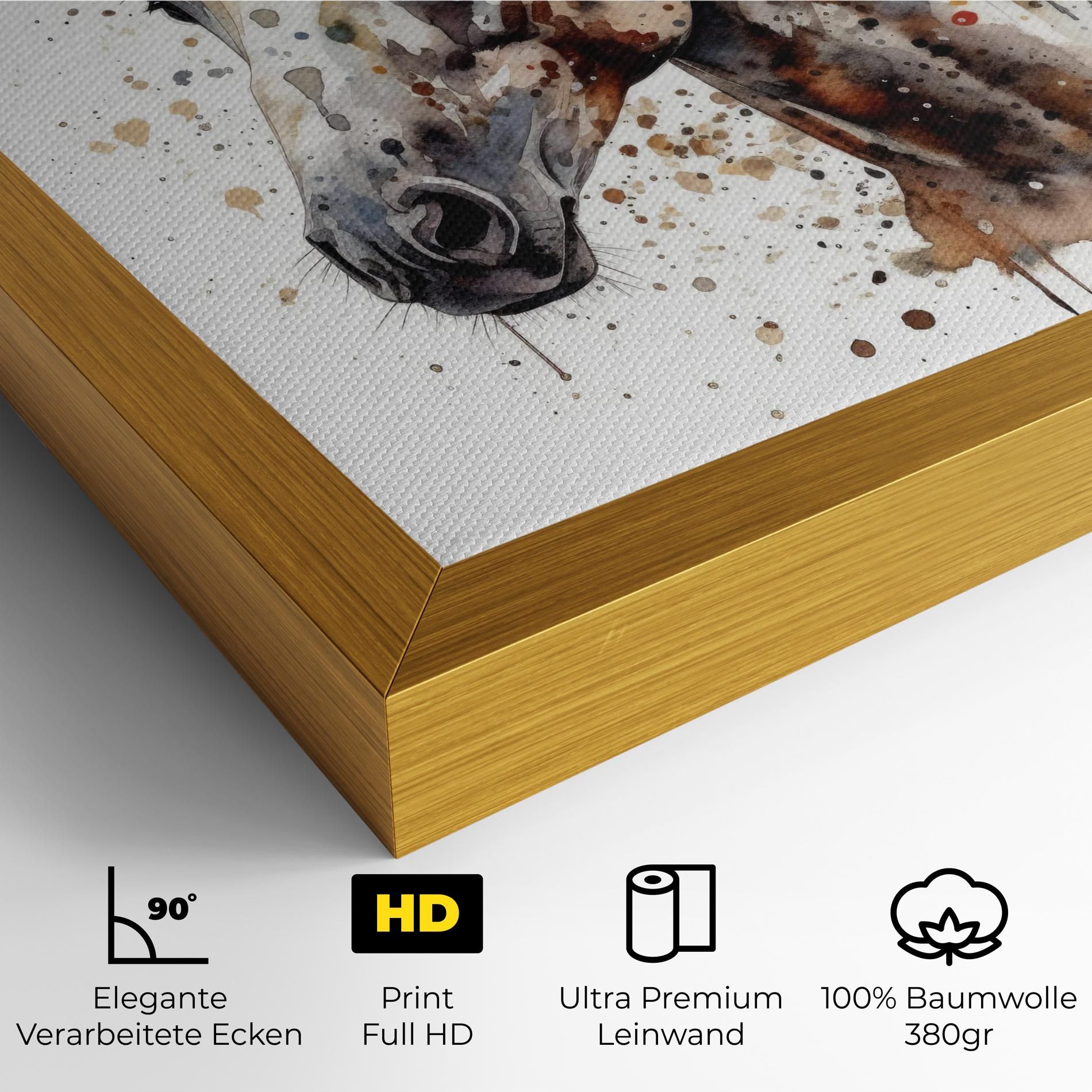 Watercolor Horse mockup 4