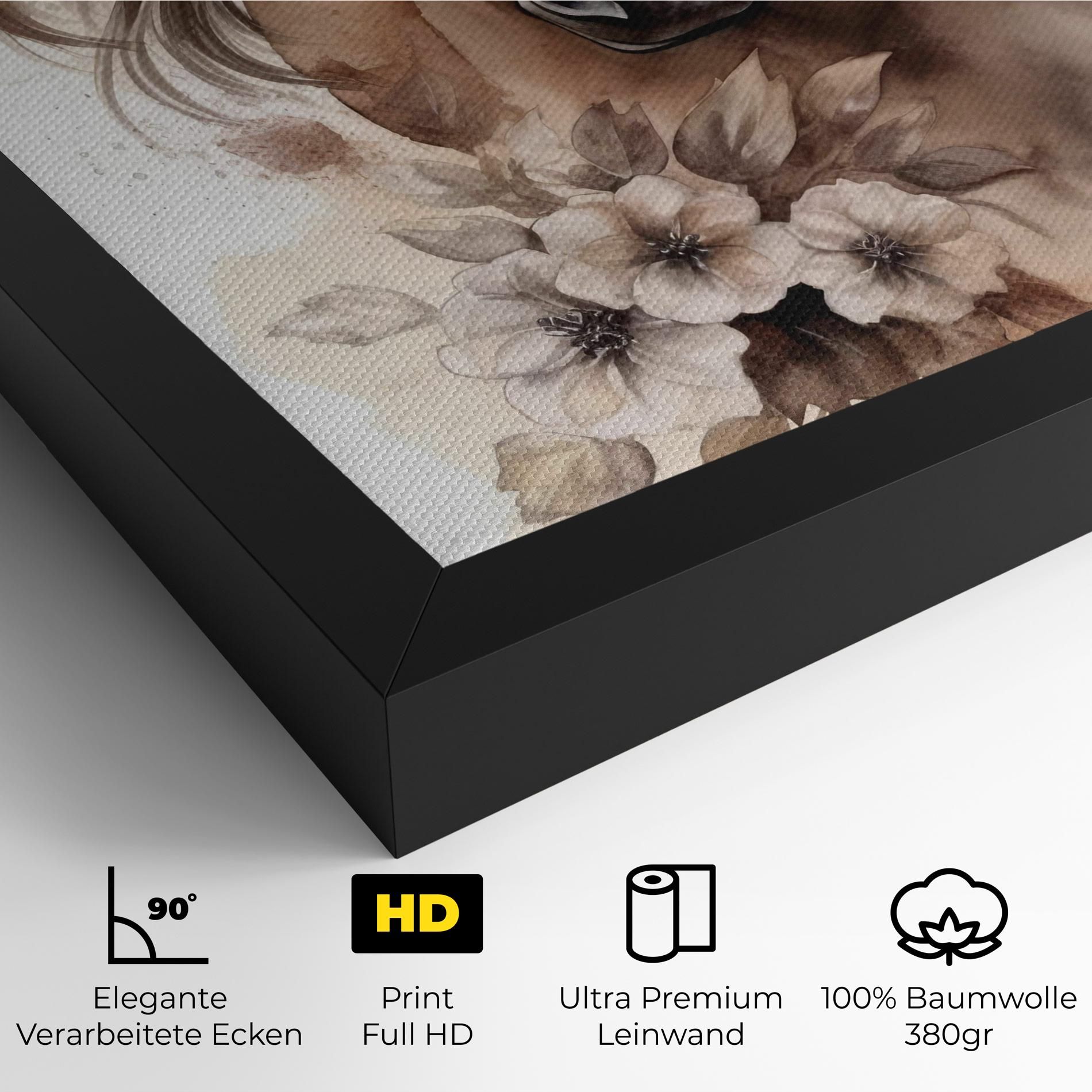 Flower Brown Horse mockup 4