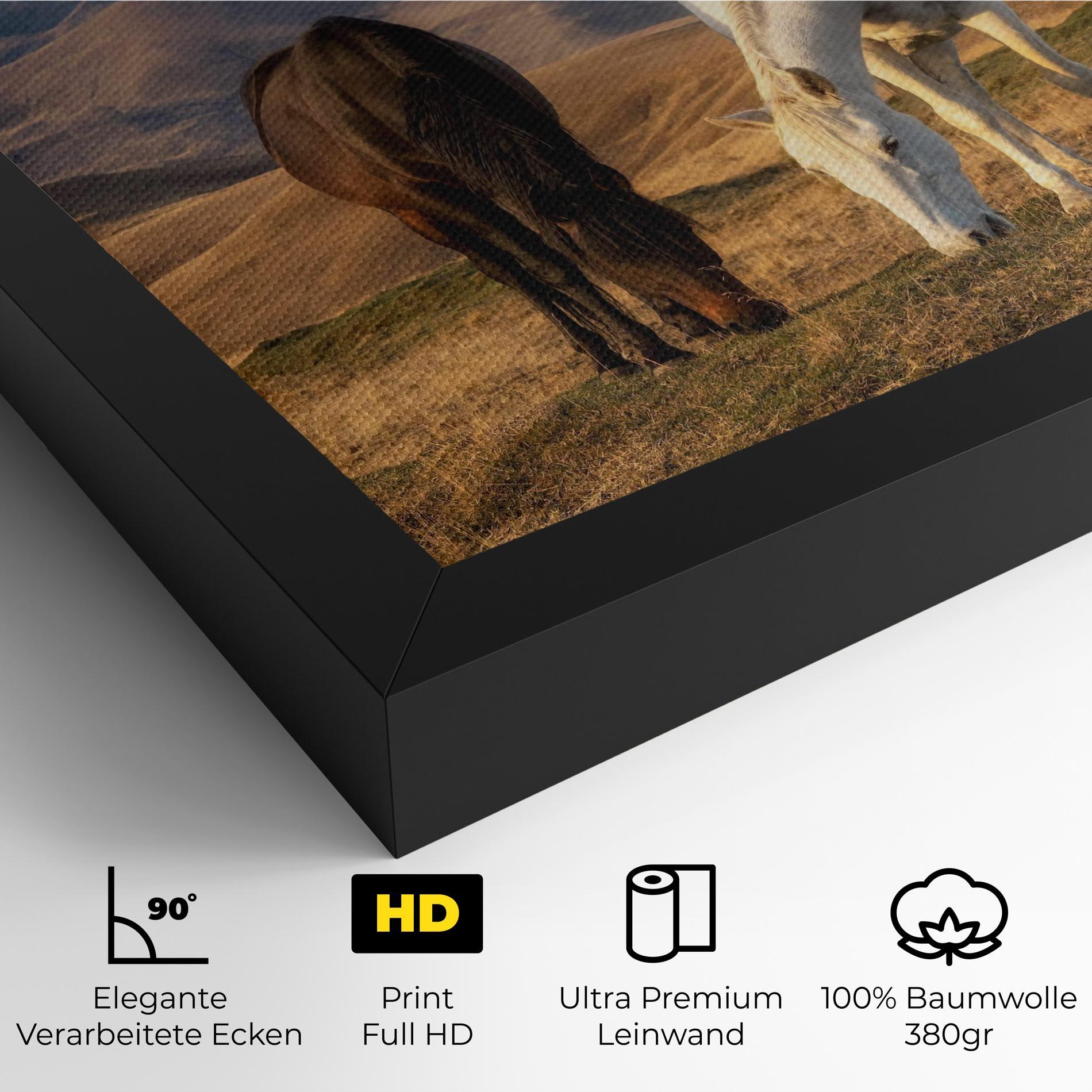 Leinwandbild Mountain Horses mockup 4
