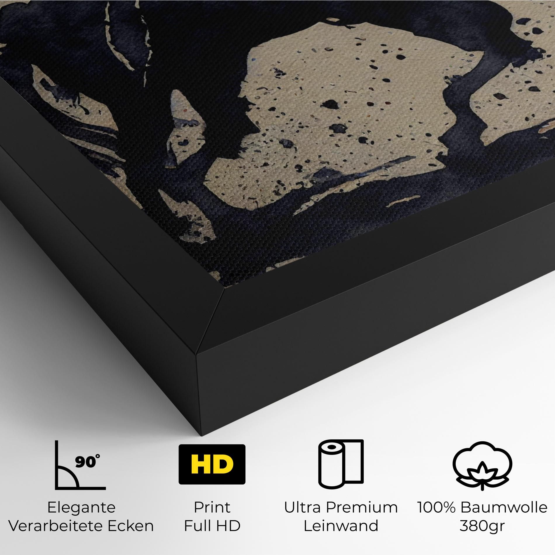 Watercolor Black Horse mockup 4