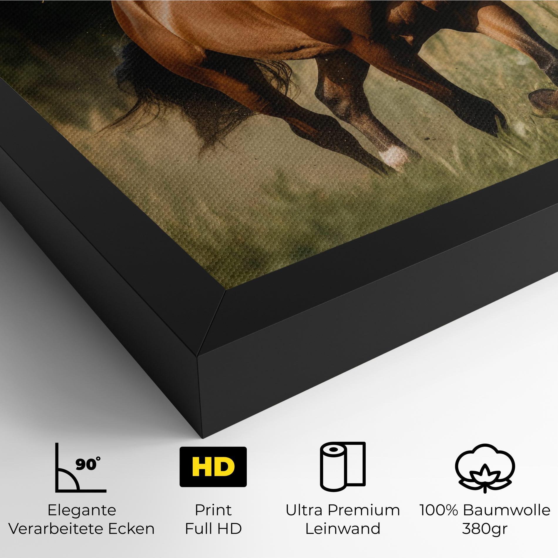 Leinwandbild Wild Horse Running mockup 4