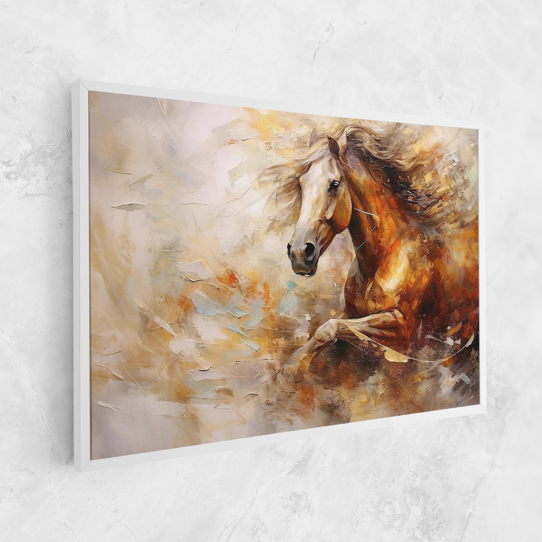 Leinwandbild Brown Horse Running mockup 1