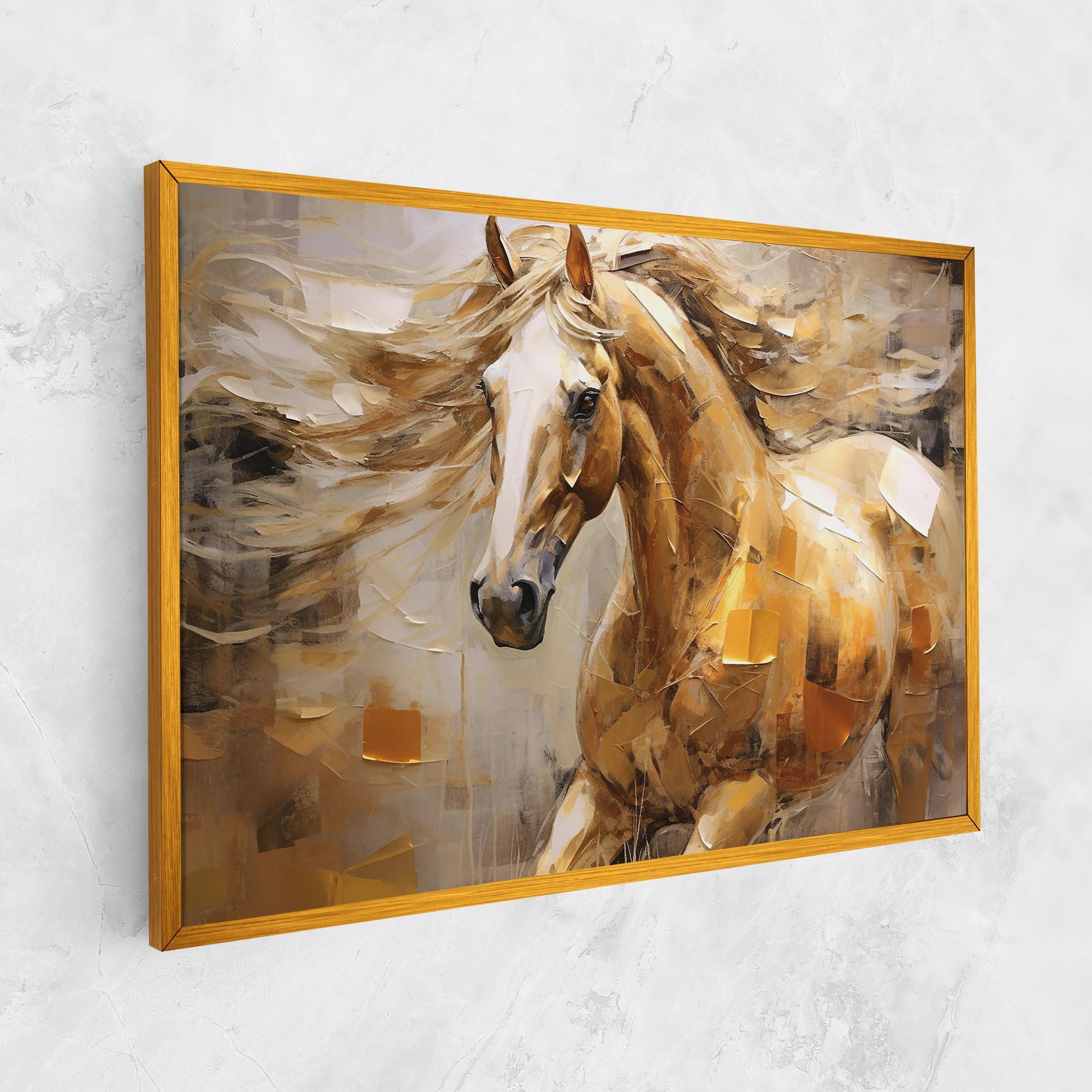 Leinwandbild Light Brown Horse mockup 1