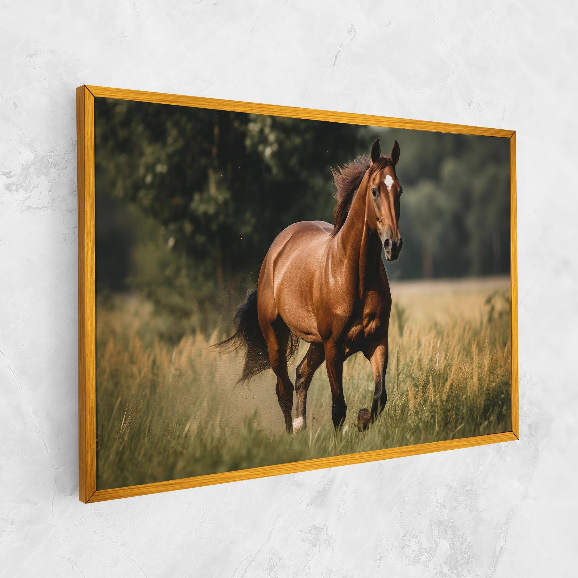 Leinwandbild Wild Horse Running mockup 1