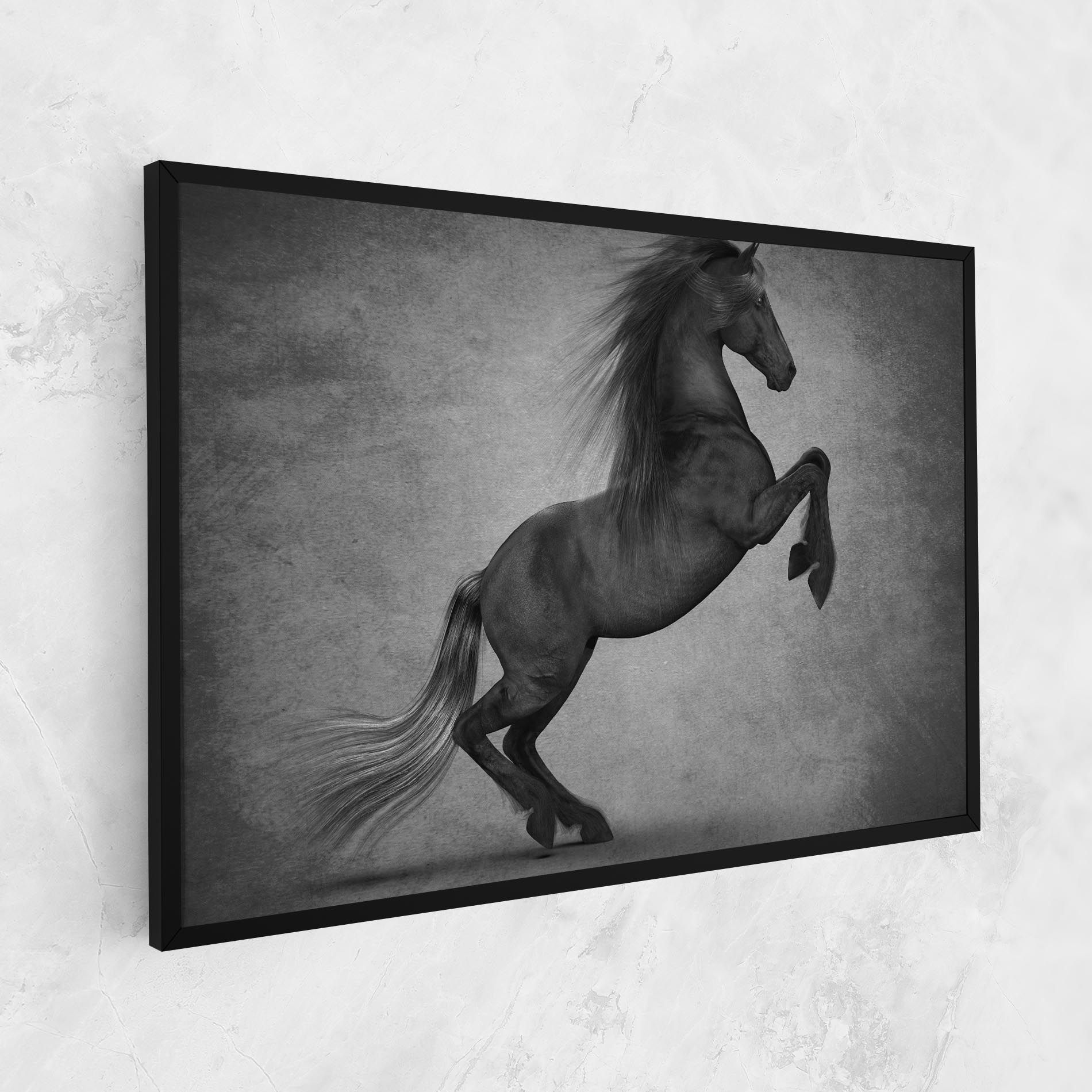 Black Horse Jumping mockup 1