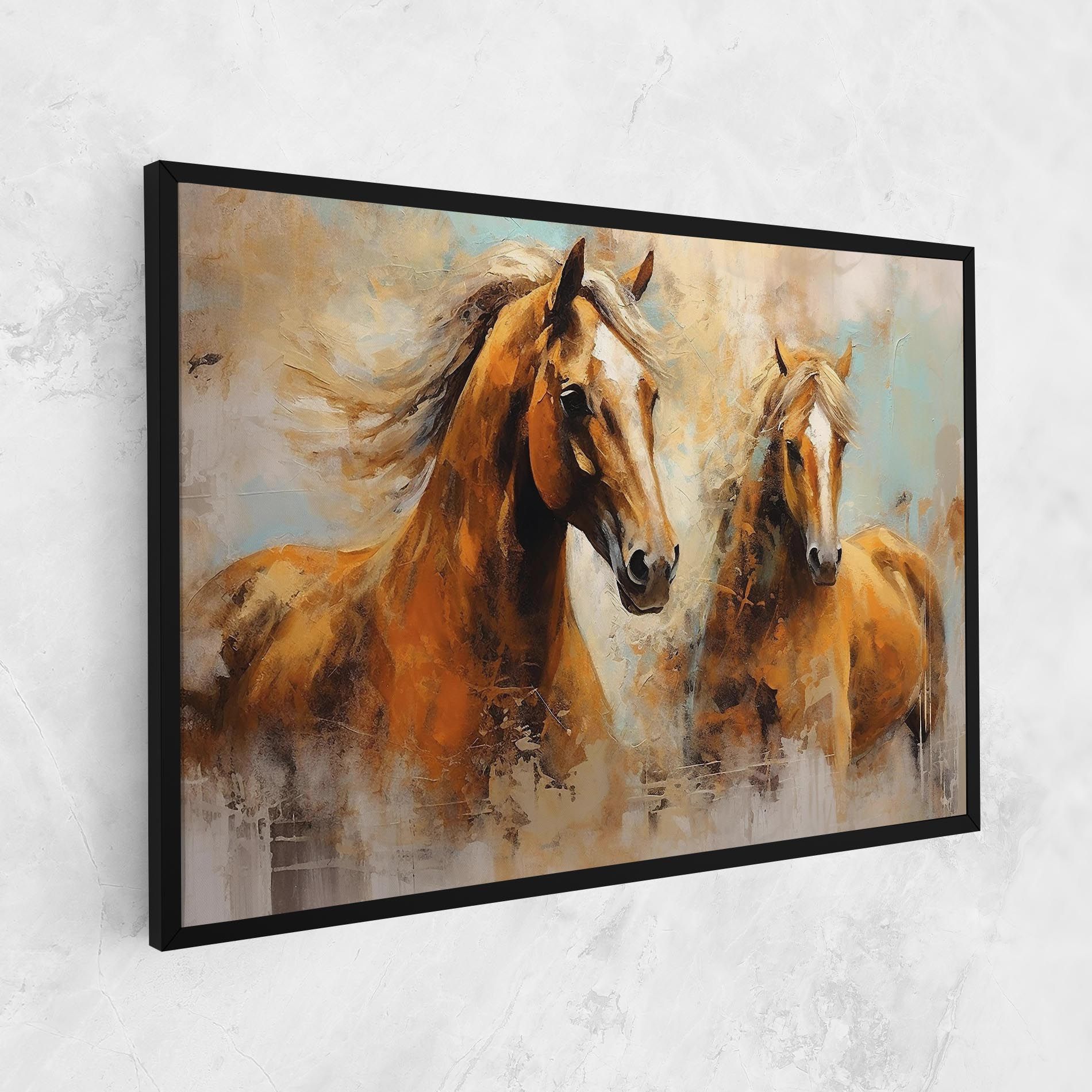 Brown Horses Staying mockup 1