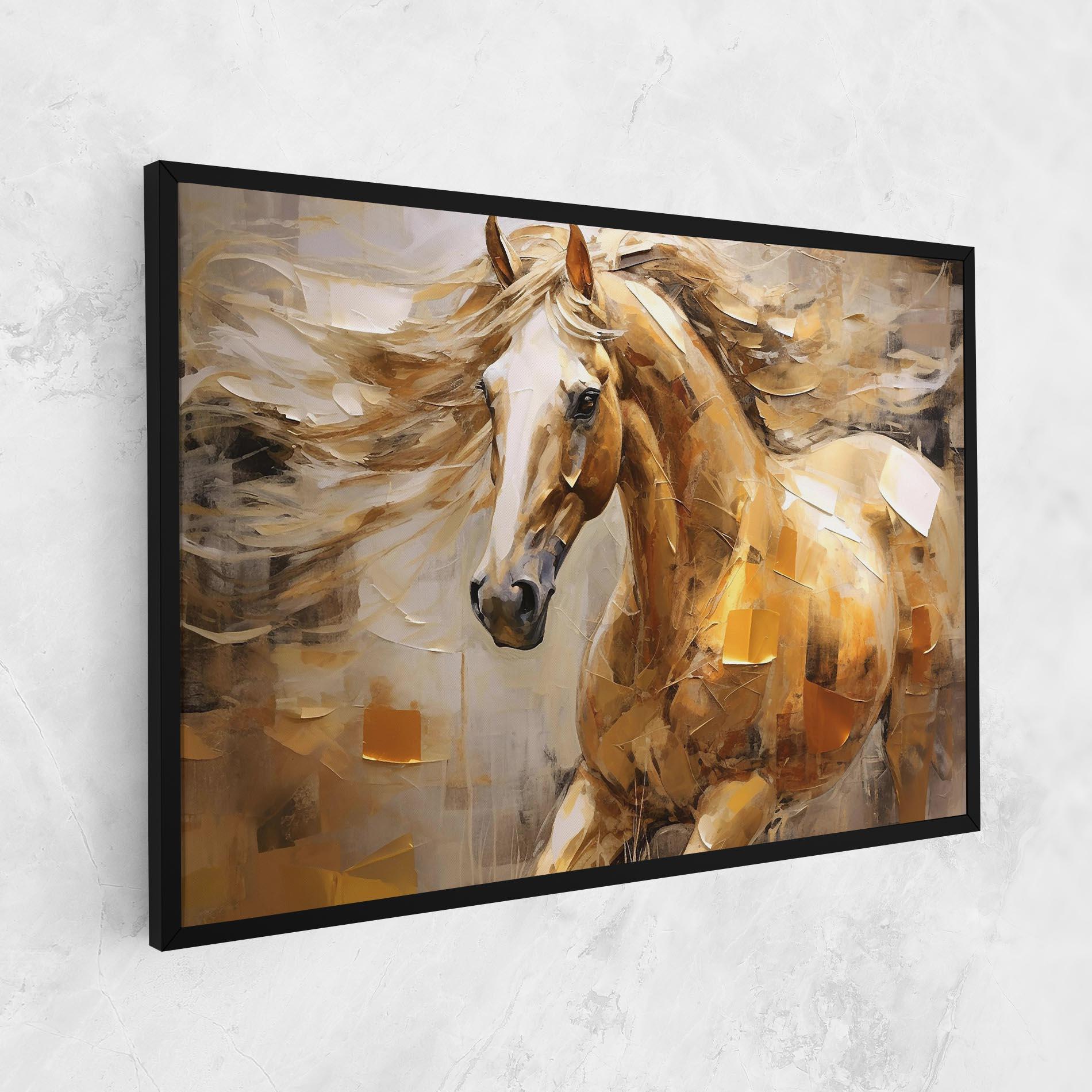 Leinwandbild Light Brown Horse mockup 1