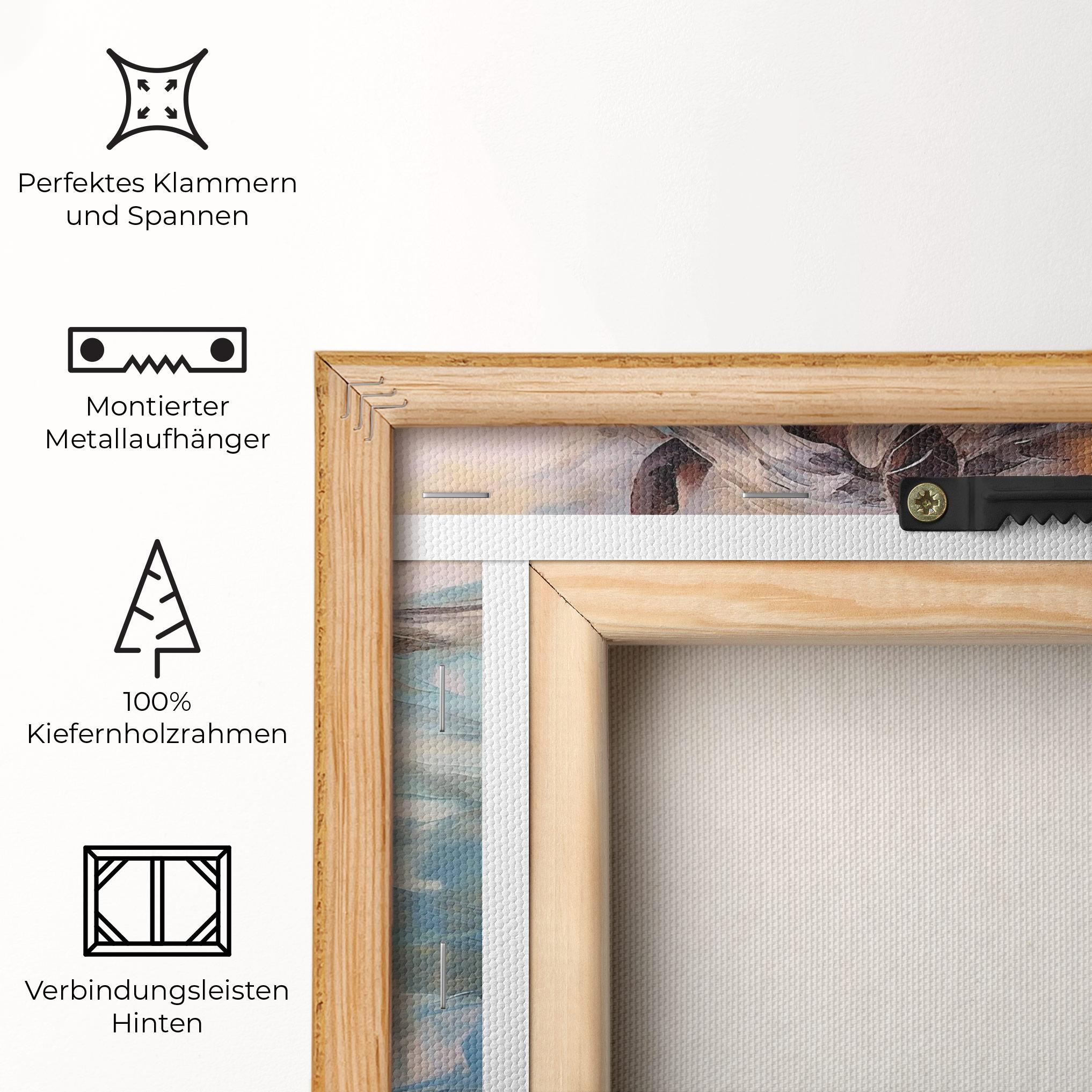 Leinwandbild Beautiful Brown Horse mockup 5