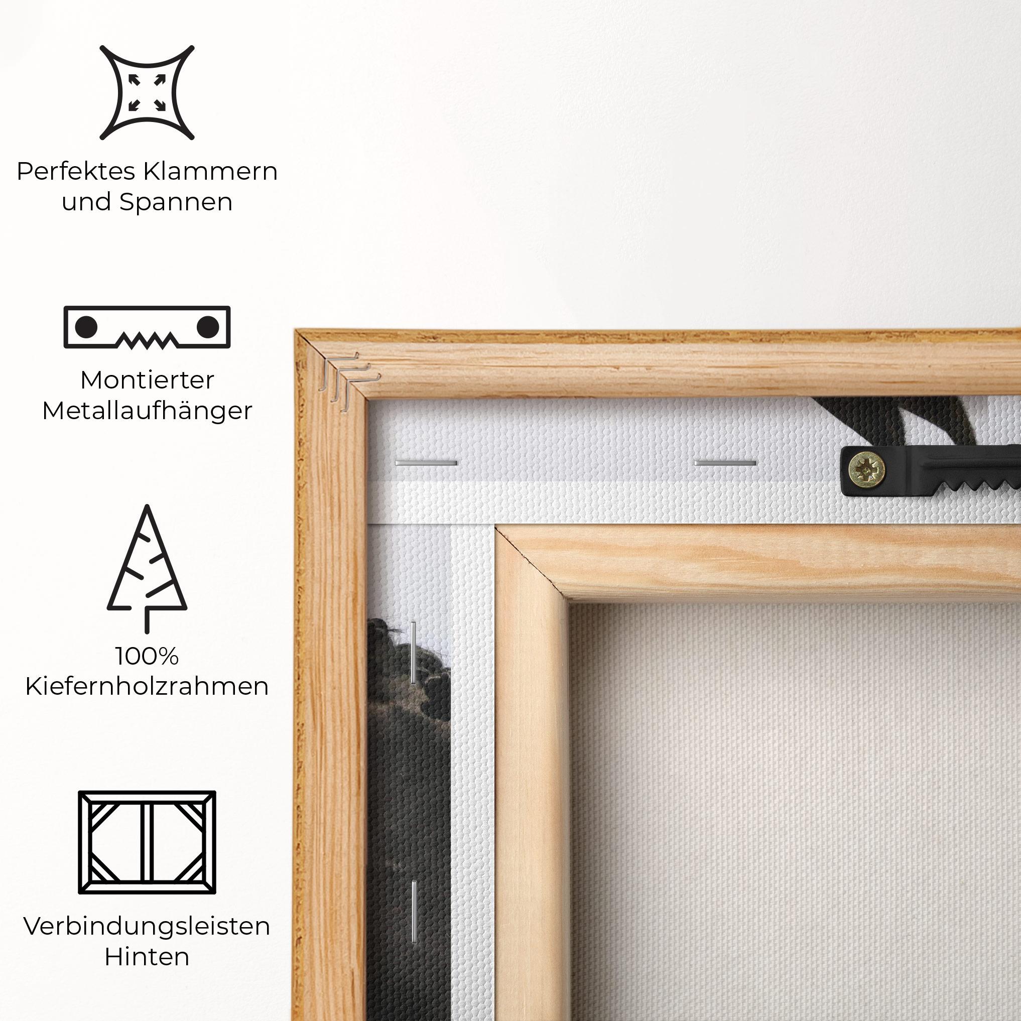 Leinwandbild Big Ear Horse mockup 5