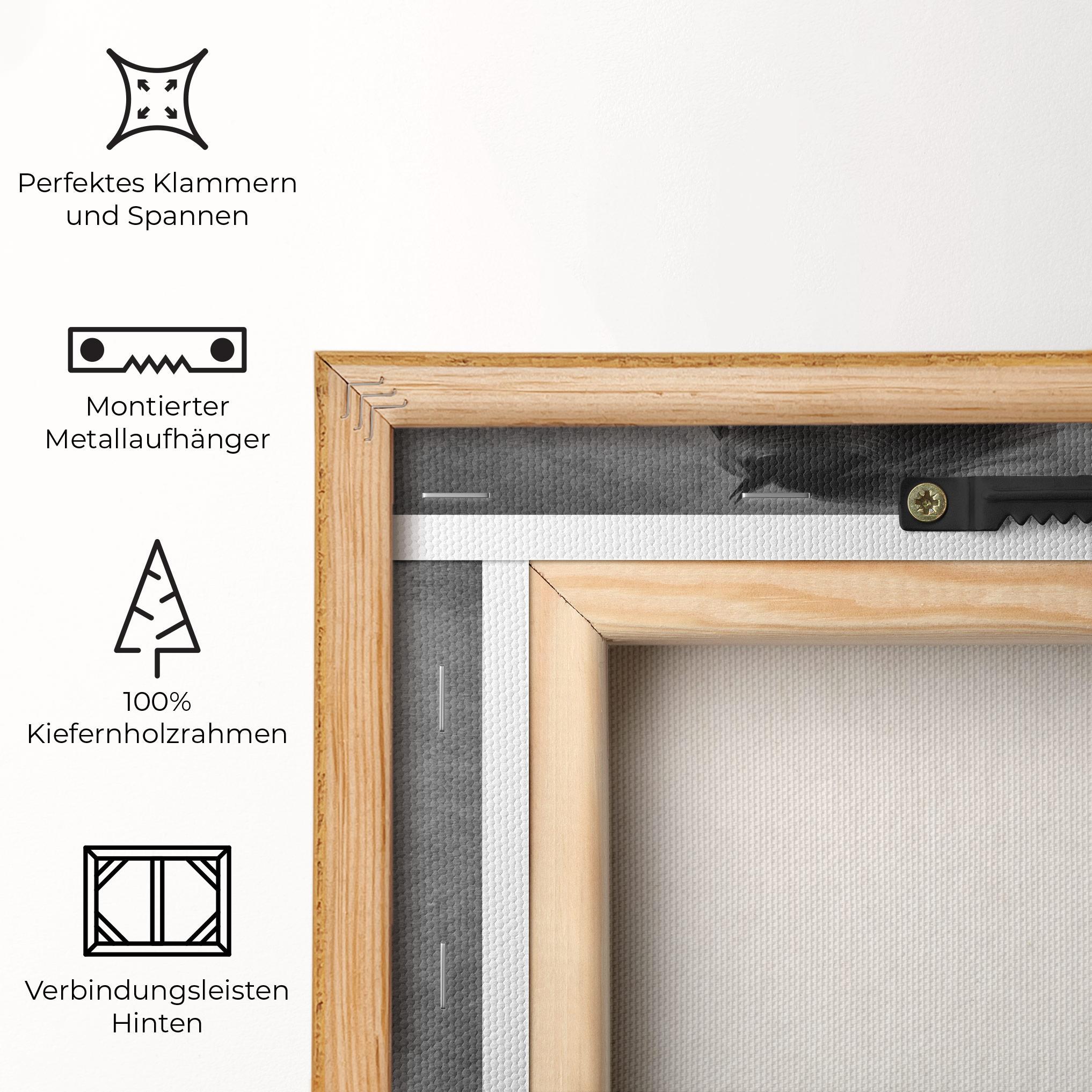 Leinwandbild Black Horse Jumping mockup 5