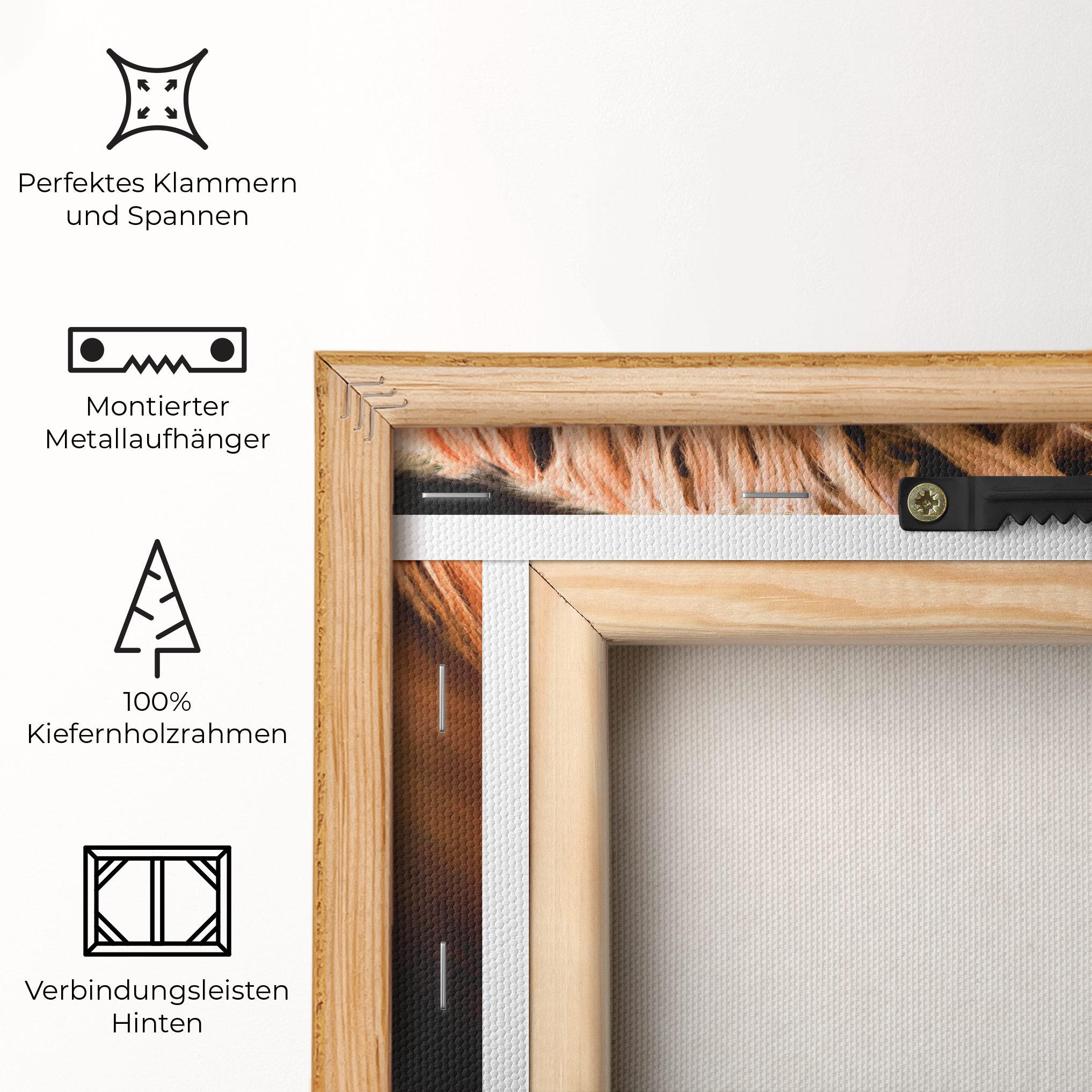 Leinwandbild Digital Painted Horse mockup 5