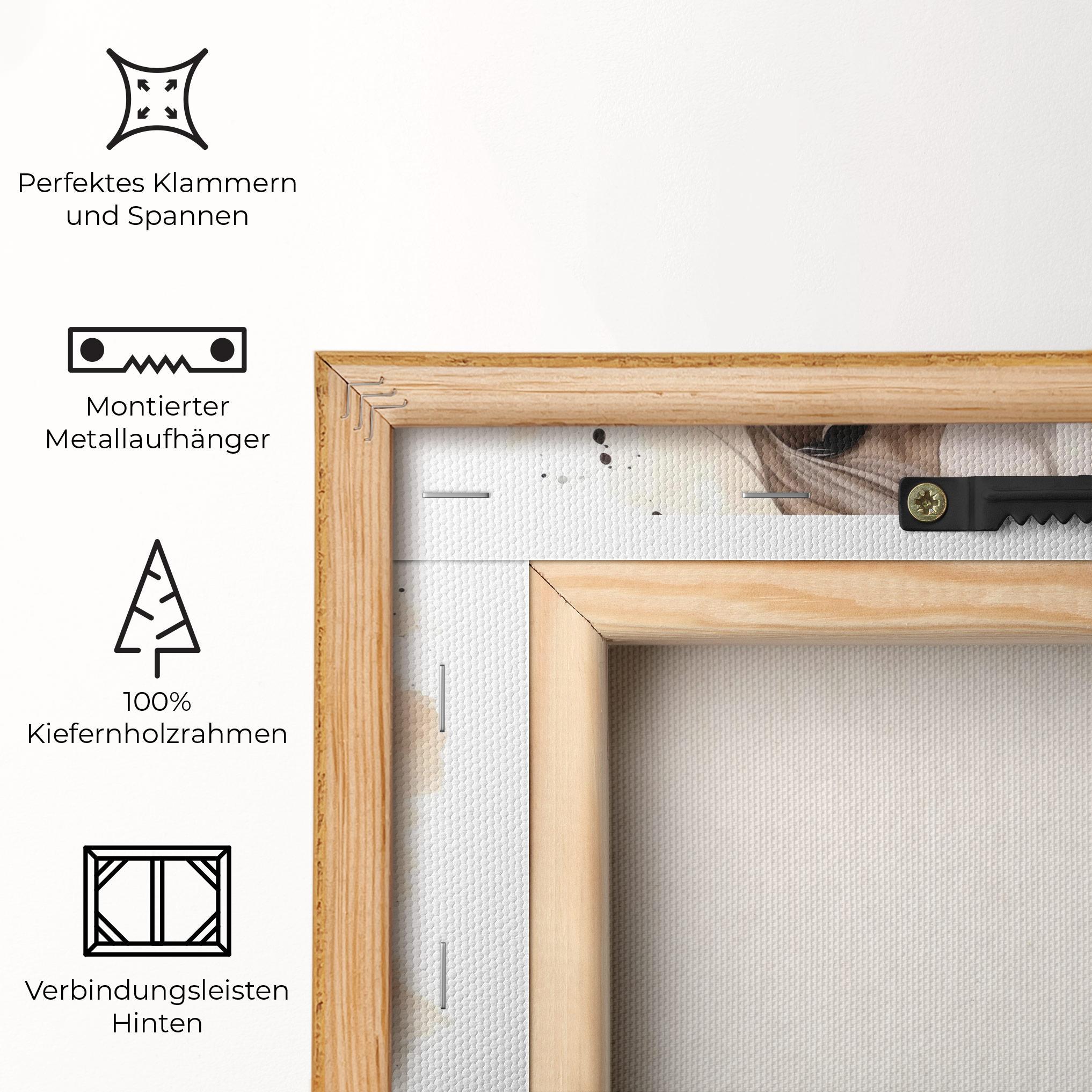 Leinwandbild Flower Brown Horse mockup 5