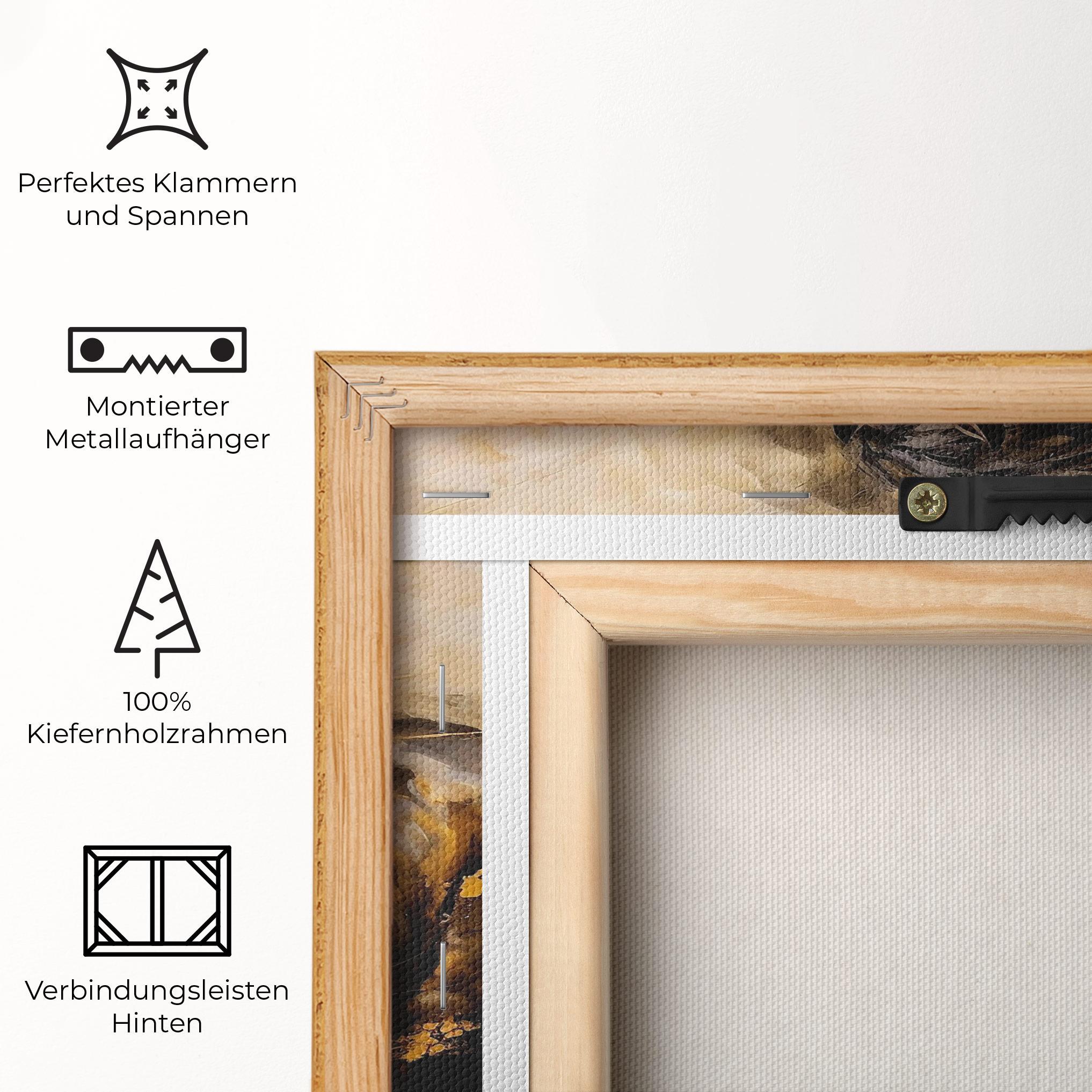 Leinwandbild Gold Brown Horse mockup 5