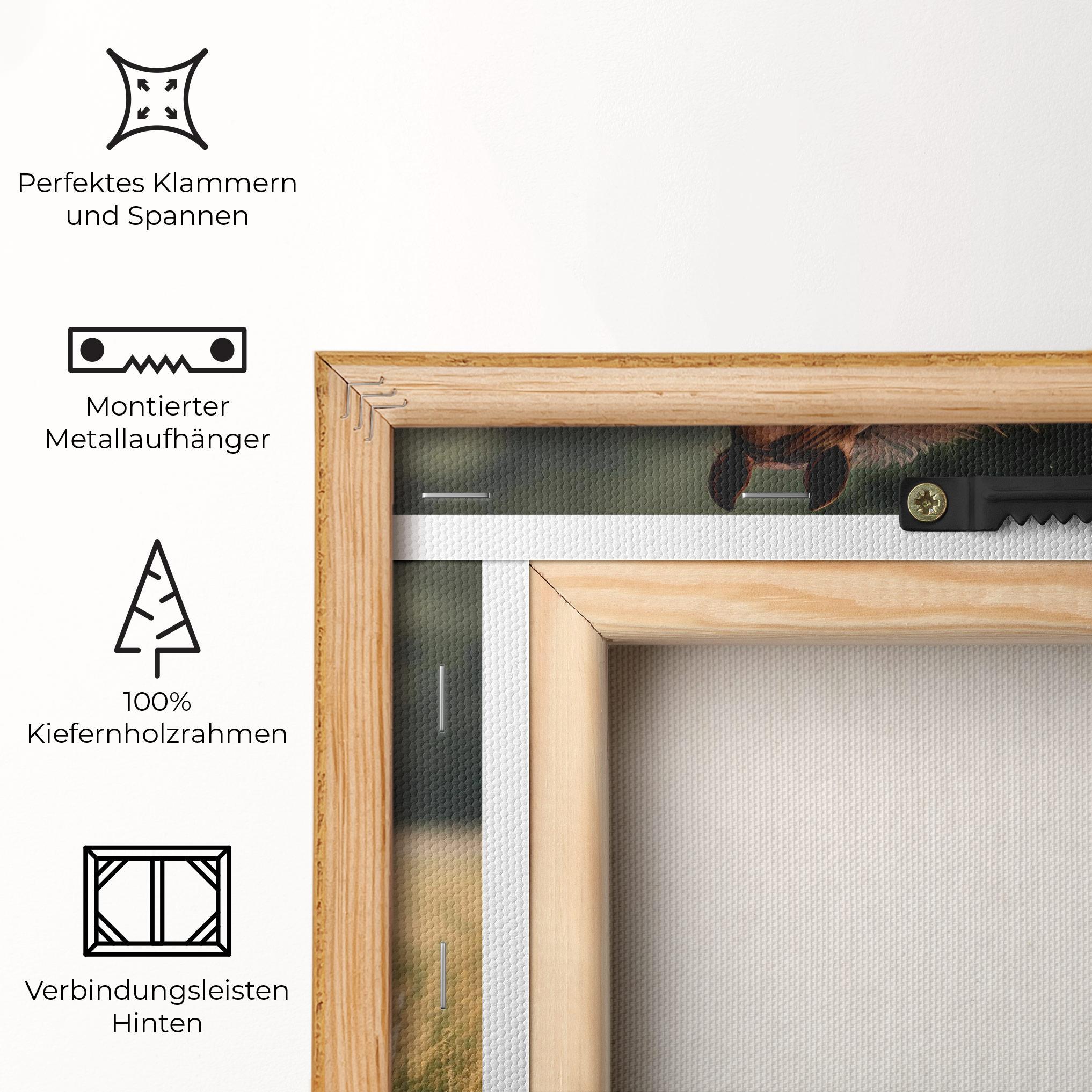 Leinwandbild Wild Horse Running mockup 5