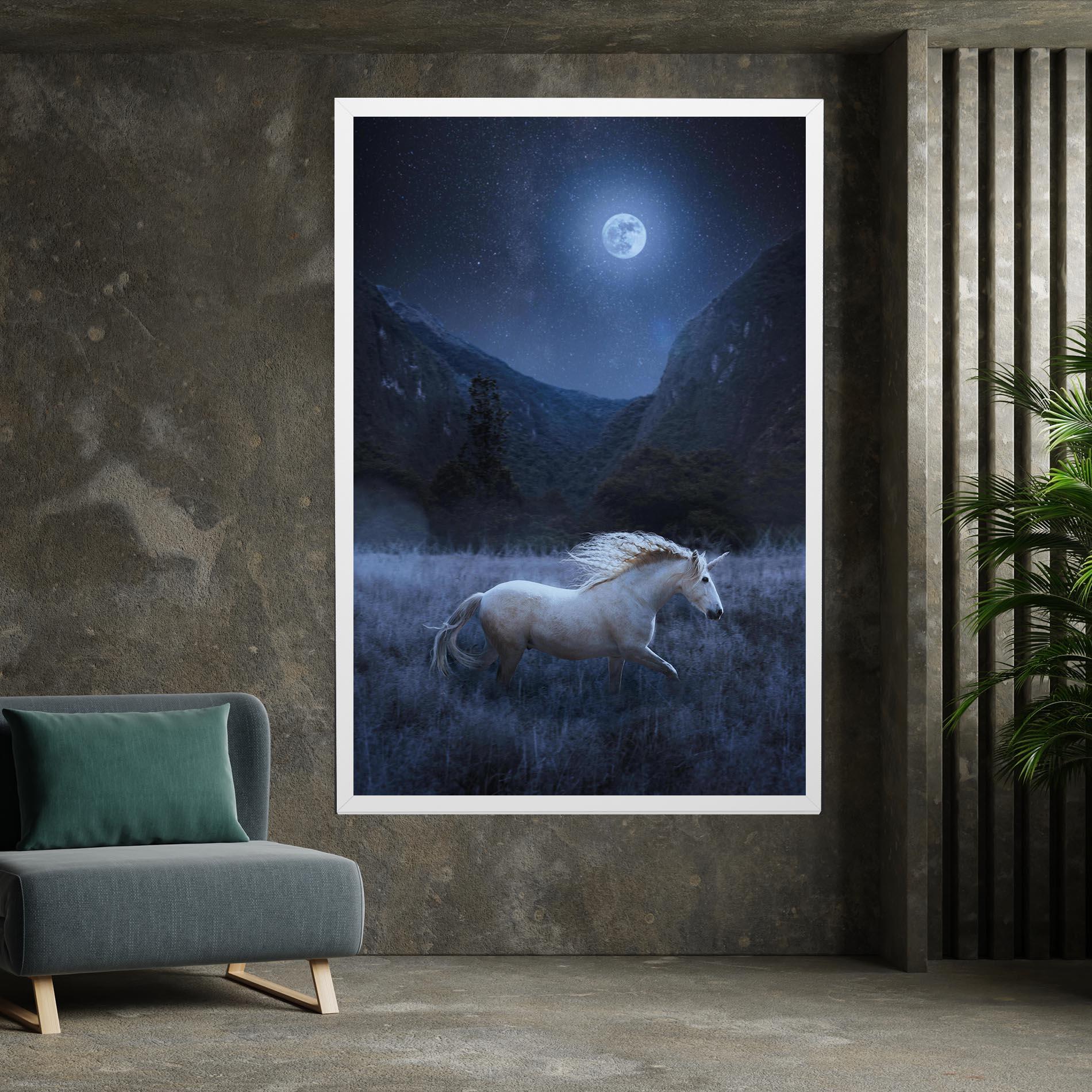 Leinwandbild Blue Moon Unicorn mockup 7