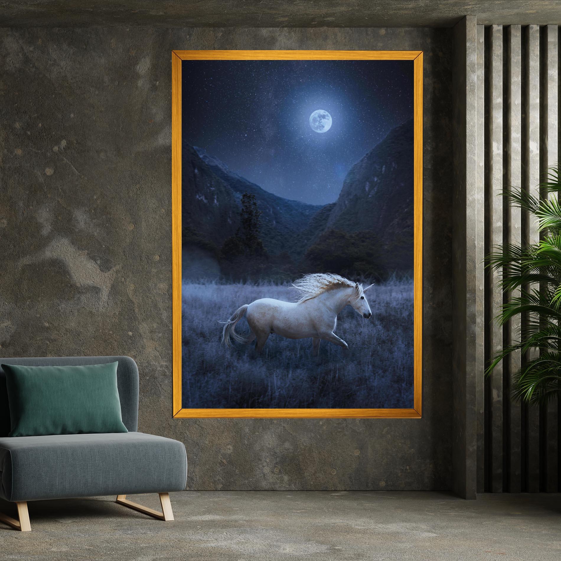 Leinwandbild Blue Moon Unicorn mockup 7